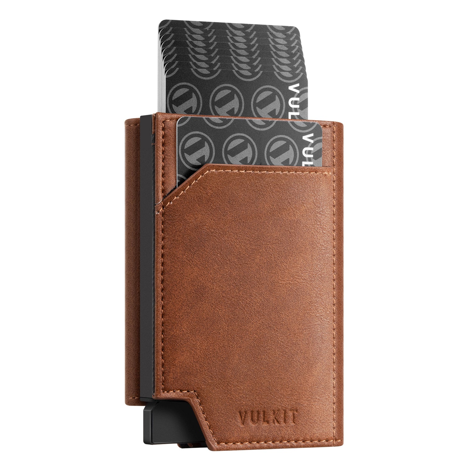 VC403 Genuine Leather Trifold Wallet for Men - RFID Blocking, Magnetic Closure, Money & Coin Pockets - Perfect for Everyday Carry, Travel & Business Use