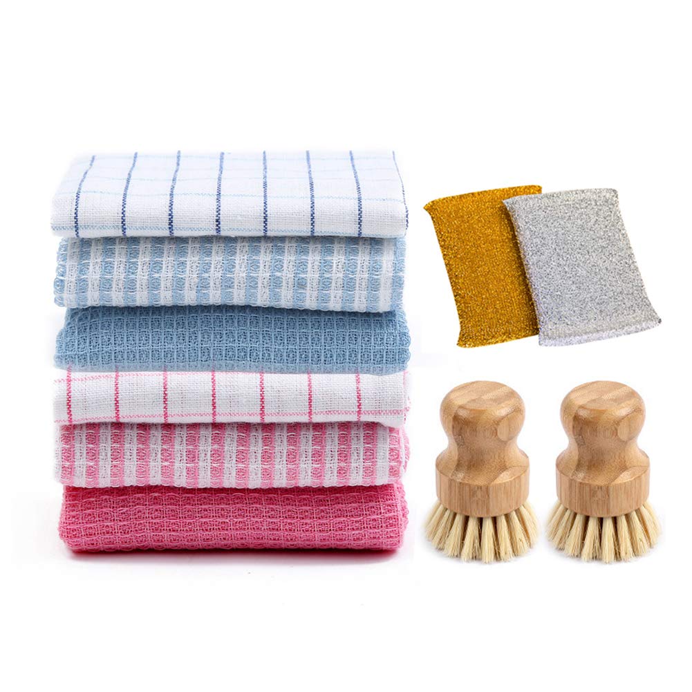 Cotton Dish Cloths Bulk - Super Soft 13x13
