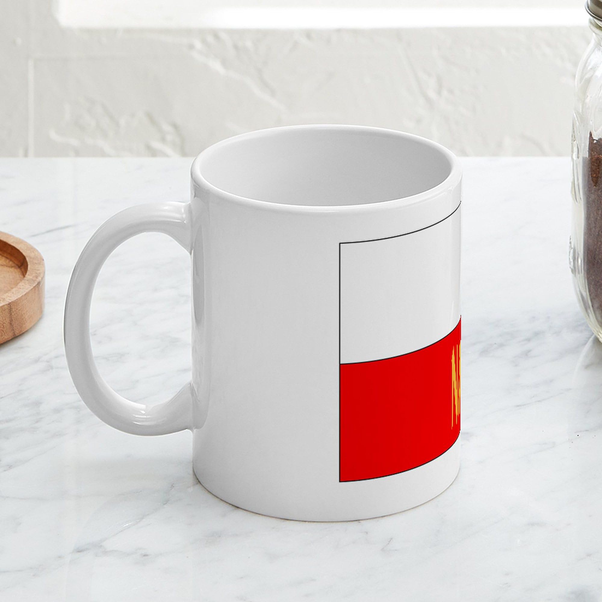 Polish White Eagle Coffee Mug 11 oz (325 ml) - Ceramic Travel Mug for Office, Home & Gifts - Durable Coffee Cup with Unique Design