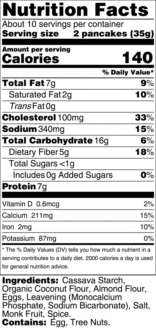 Birch Benders Paleo Pancake & Waffle Mix - Low Carb, High Protein, High Fiber, Gluten Free, Keto Friendly, Prebiotic, Low Glycemic - 12 oz (Pack of 2) - Perfect for Keto Breakfast, Healthy Snacks & Family Brunch