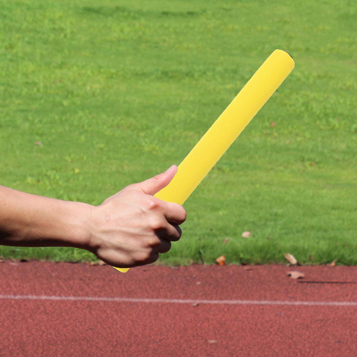LIOOBO 4-Piece Track & Field Relay Baton Set - Professional Metal Racing Competition Equipment for Outdoor Sports, Running, and Fitness Training - Perfect for Track Meets, School Events, and Team Sports