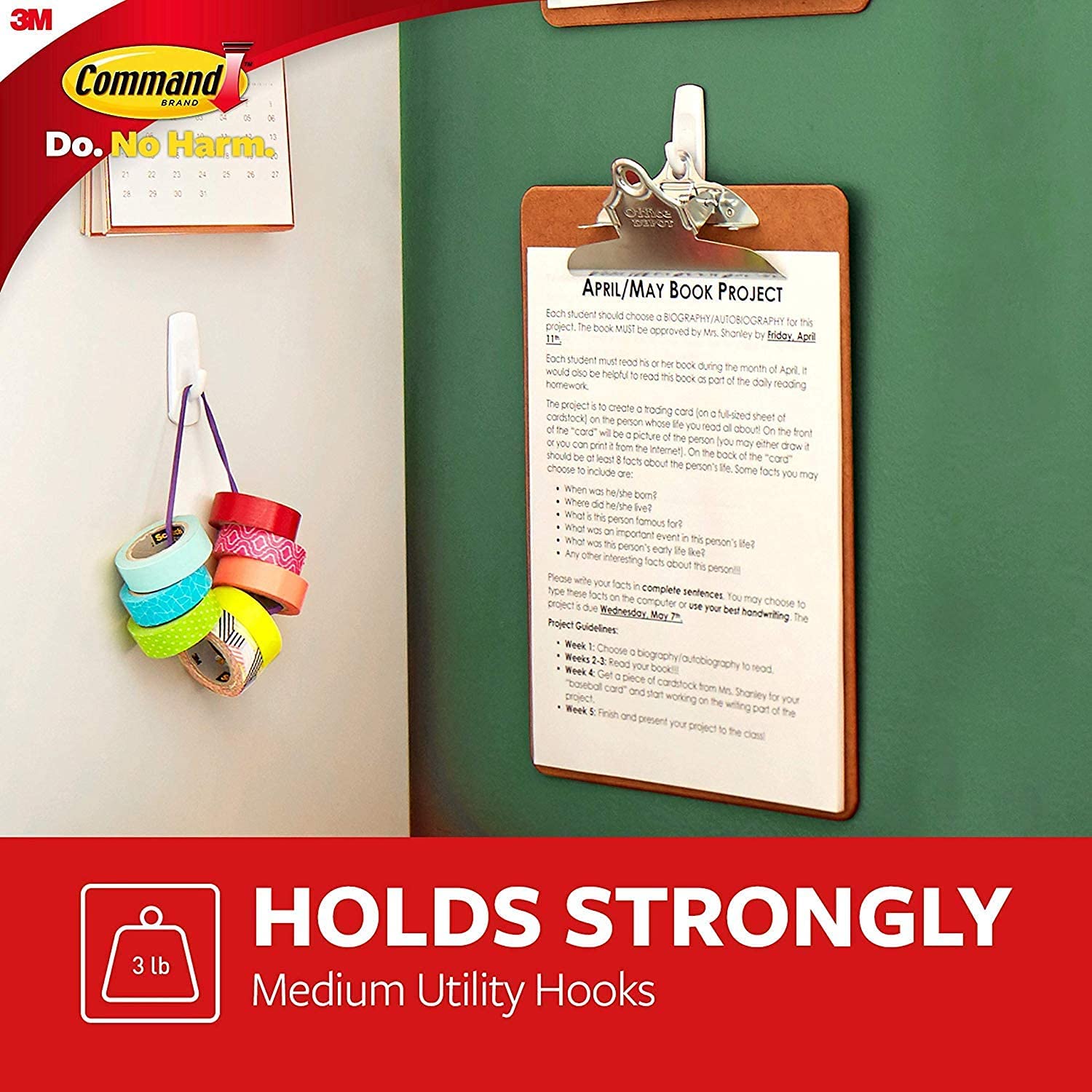 Command Wall Hooks Bundle - 16 Small Wire Toggle Hooks & 9 Medium Utility Hooks with Adhesive Strips - Heavy Duty Hanging Solution for Bathroom, Kitchen, Bedroom & Office Organization
