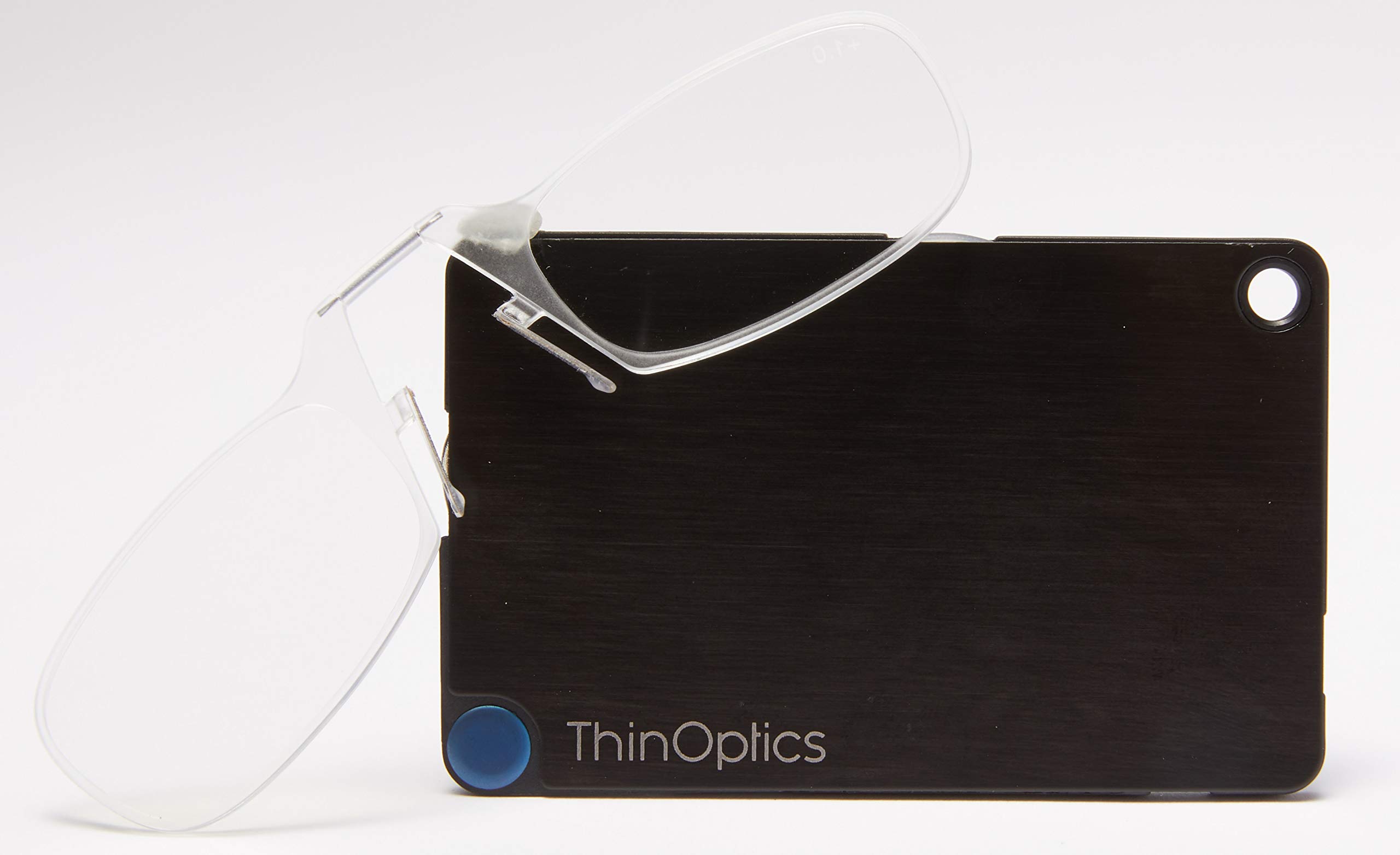 ThinOptics Slim Flashcard Case with Rectangular Reading Glasses - Compact Eyewear Holder for Students, Teachers & Professionals - Perfect for Classrooms, Offices & Travel