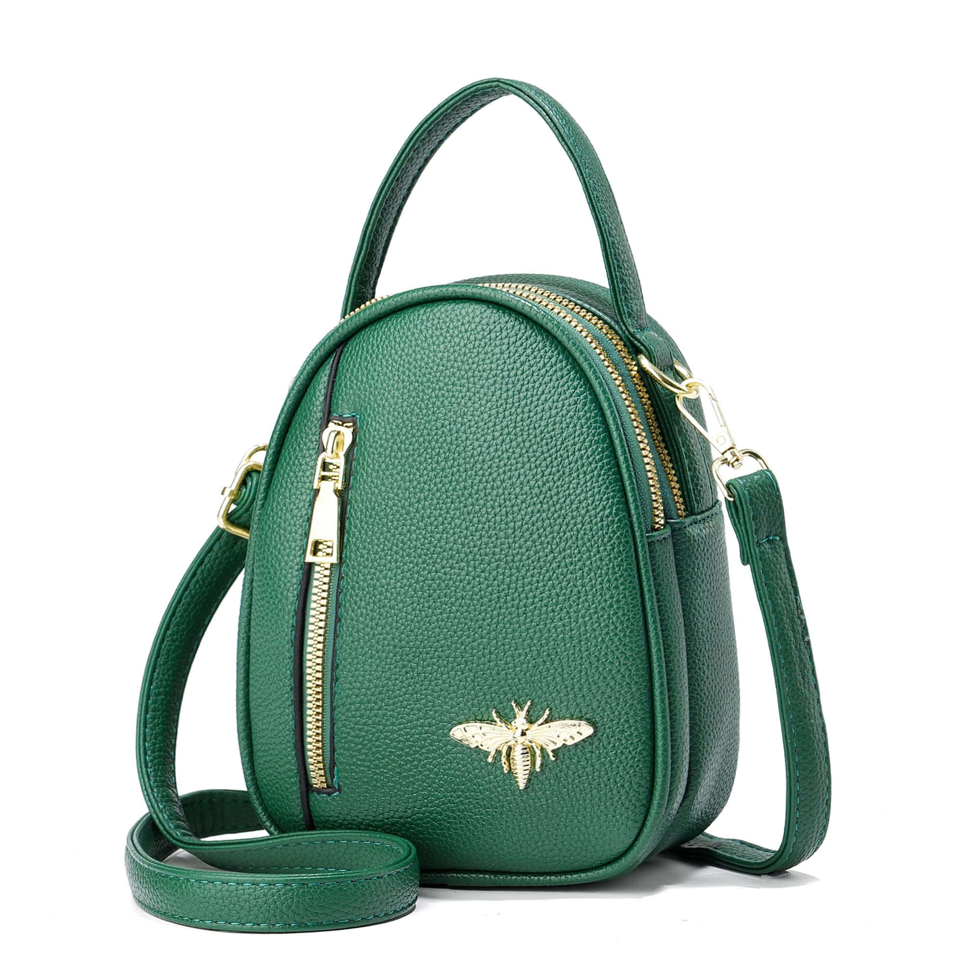 Trendy Women's Leather Crossbody Bag - Small Designer Purse with Wide Strap & Phone Wallet Compartment | Perfect for Everyday Use, Travel & Shopping