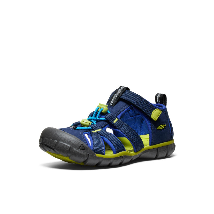 Big Kids' Seacamp II CNX Water Shoes | Navy Blue & Chartreuse | Lightweight Quick-Dry for Beach, Pool & Water Sports