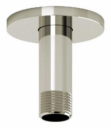 3 Ceiling Mount Shower Arm with Round Escutcheon - Polished Nickel Finish 509PN RIOBEL - Perfect for Modern Bathroom Renovations and Spa-Style Showers