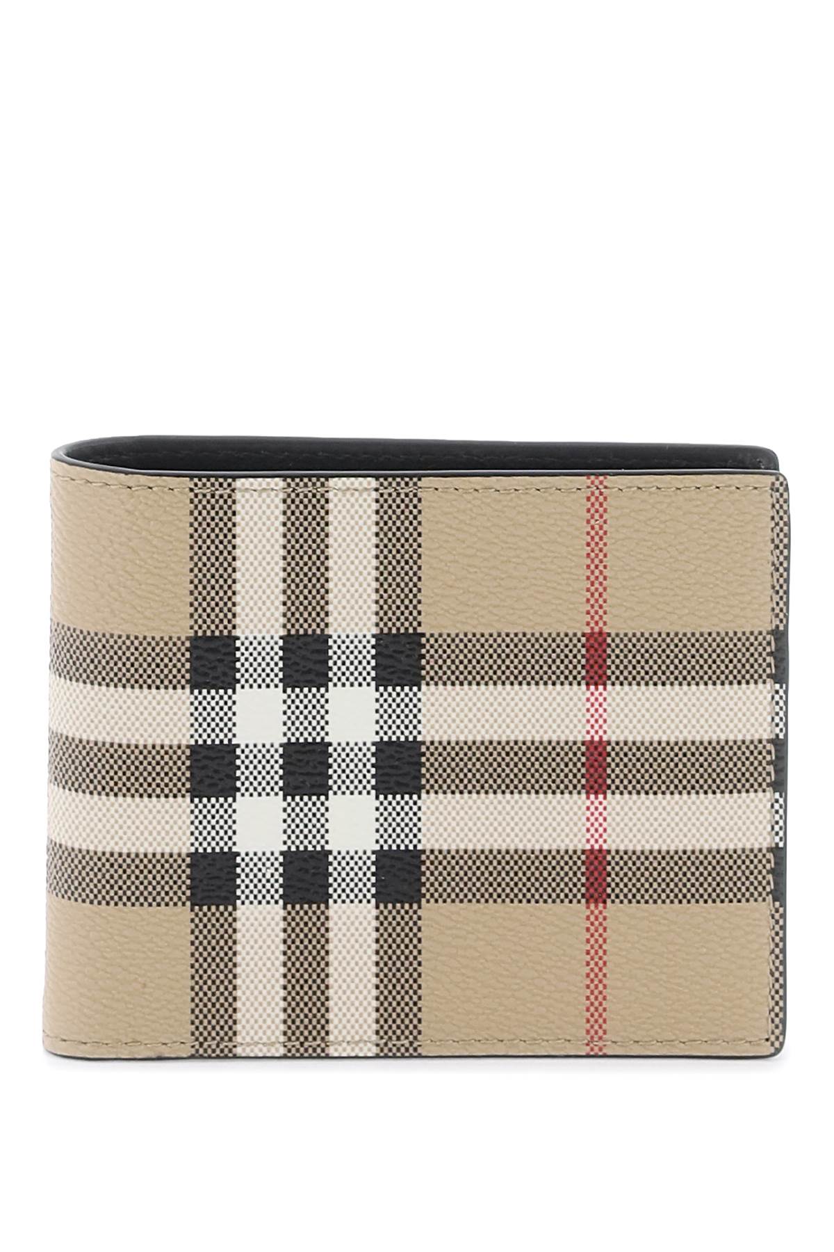 Burberry Bifold Wallet with Signature Check Pattern - Stylish & Durable Leather Wallet for Men - Perfect for Everyday Use, Business & Travel