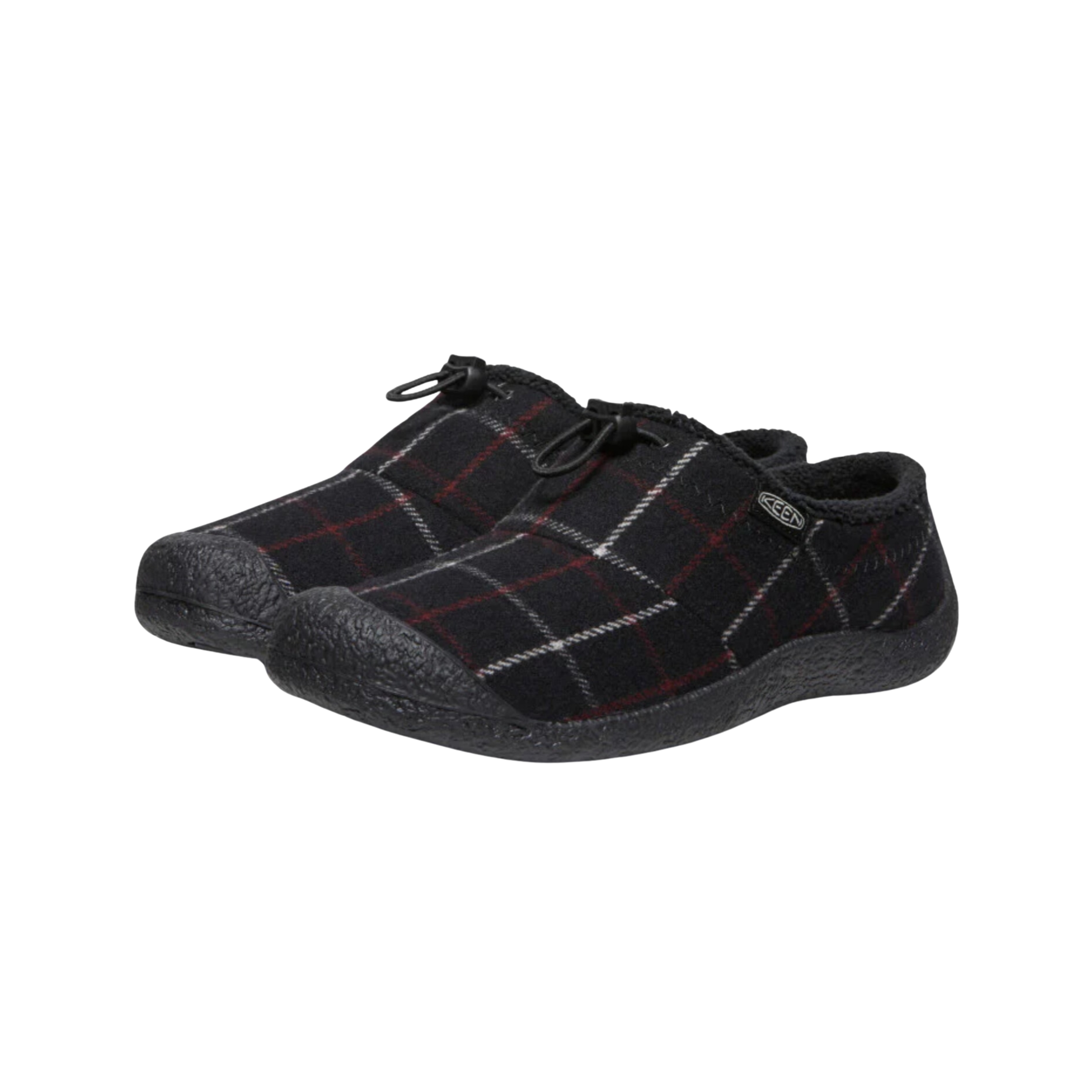Women's Howser III Slide Sandals - Black Plaid (Regular Width) - Comfortable Casual Slides for Home, Beach & Pool Wear