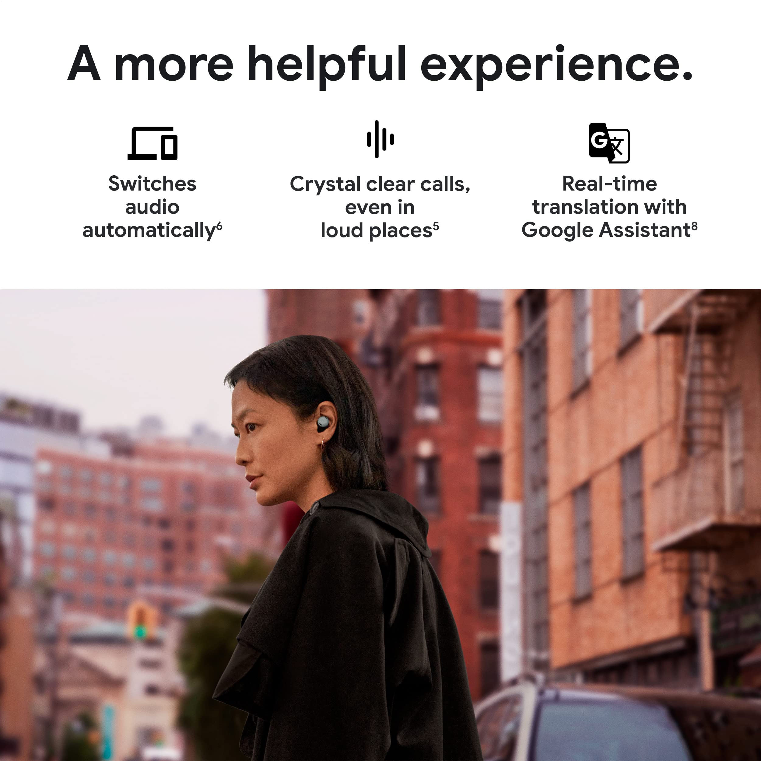 Google Pixel Buds Pro Wireless Earbuds with Active Noise Cancellation - Refurbished Charcoal Black | Perfect for Workouts, Commuting & Travel