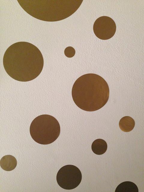 Gold Wall Dots Decals - Self-Adhesive Removable Wall Stickers for Home Decor, Nursery, Kids Room & Office - Perfect for DIY Wall Art and Creative Spaces