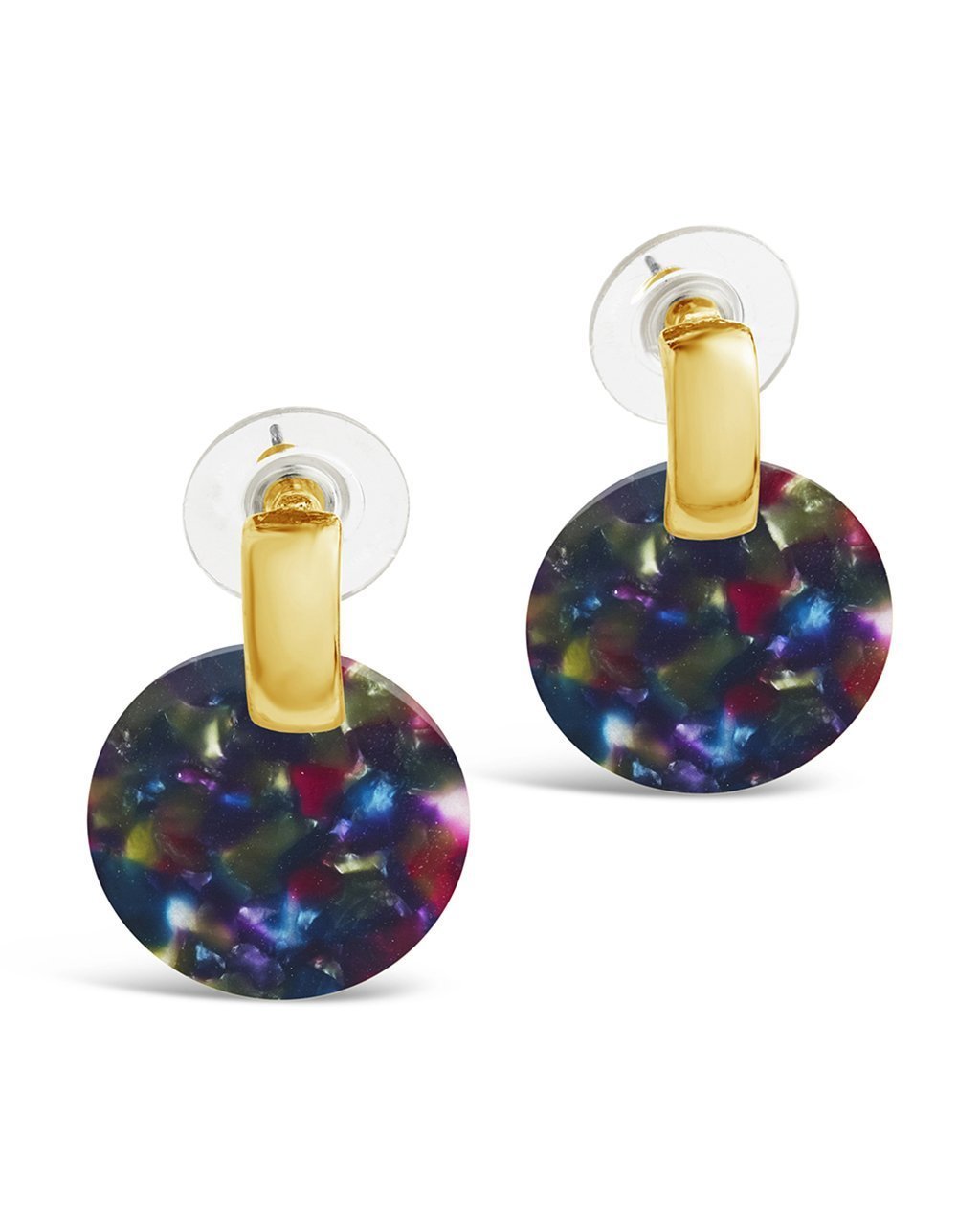 Stylish Circle Resin Stud Earrings for Women - Hypoallergenic Fashion Jewelry Gift - Perfect for Daily Wear, Parties & Special Occasions