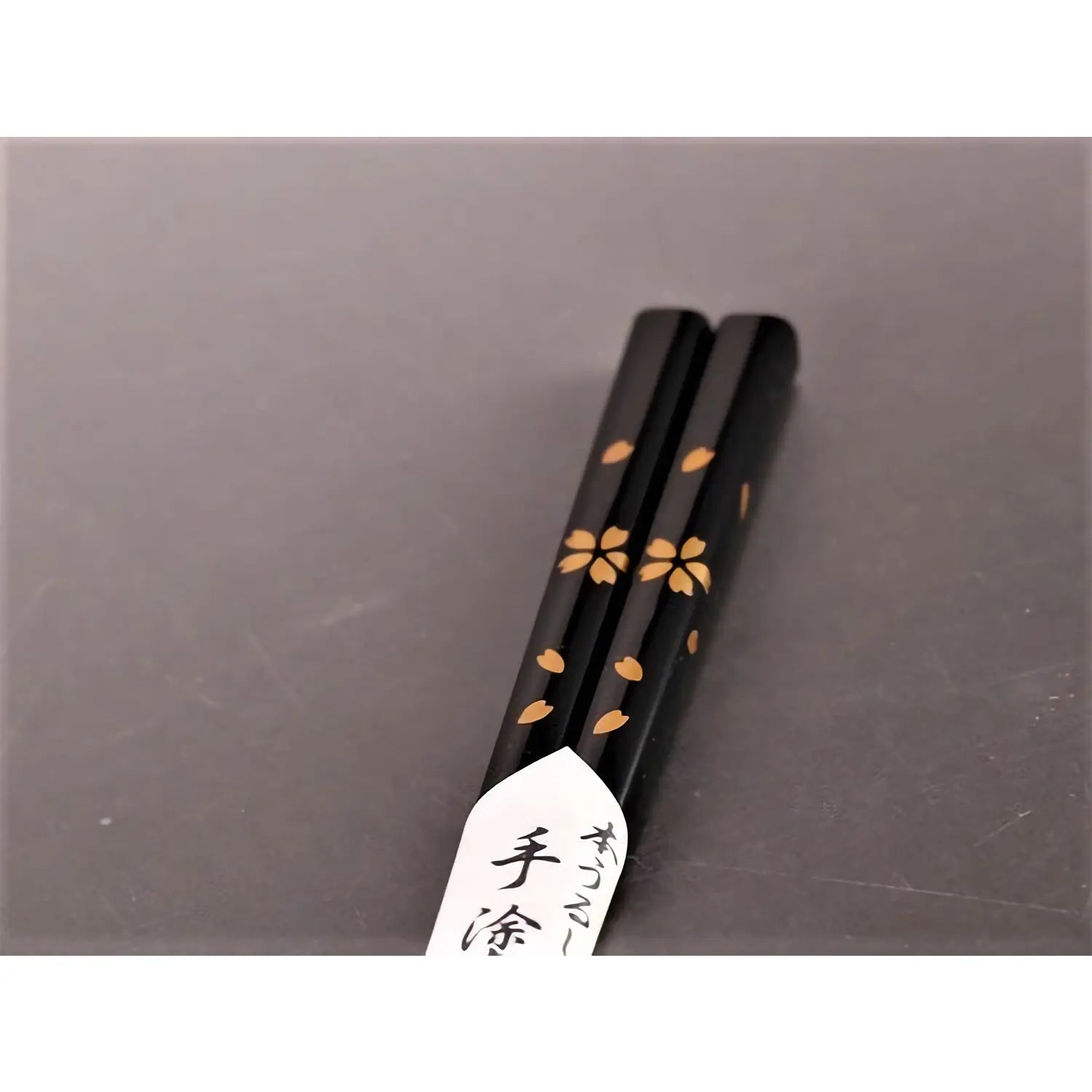 Echizen Shikki Makie Wooden Chopsticks - Handcrafted Japanese Lacquerware with Sakura Cherry Blossom Design - Perfect for Sushi, Asian Cuisine, and Home Dining Decor