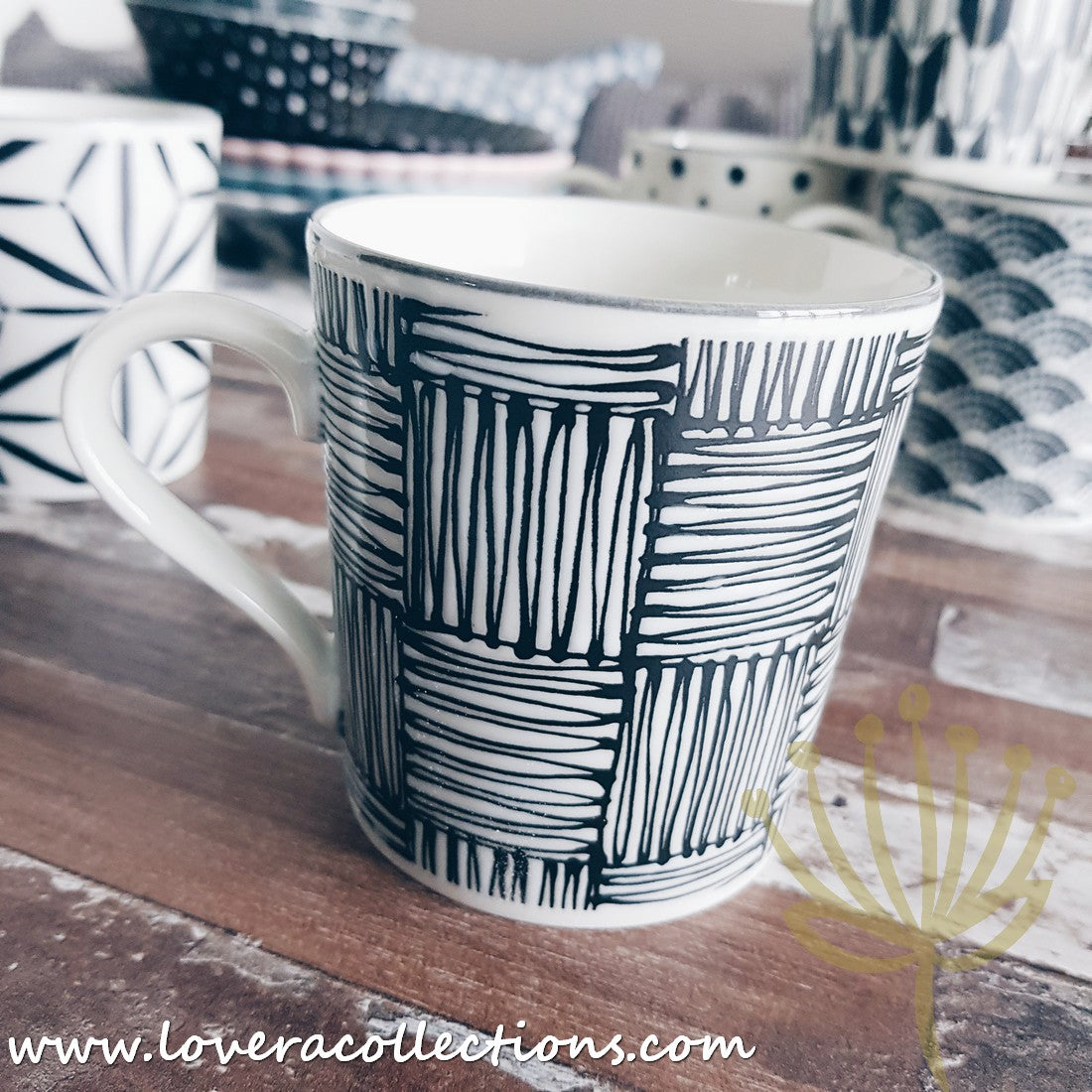 Awasaka Black & White Modern Checkered Dinnerware Set - 12-Piece Ceramic Plates & Bowls for Dining - Perfect for Restaurants, Weddings & Home Decor (60% Off Limited Time Sale)