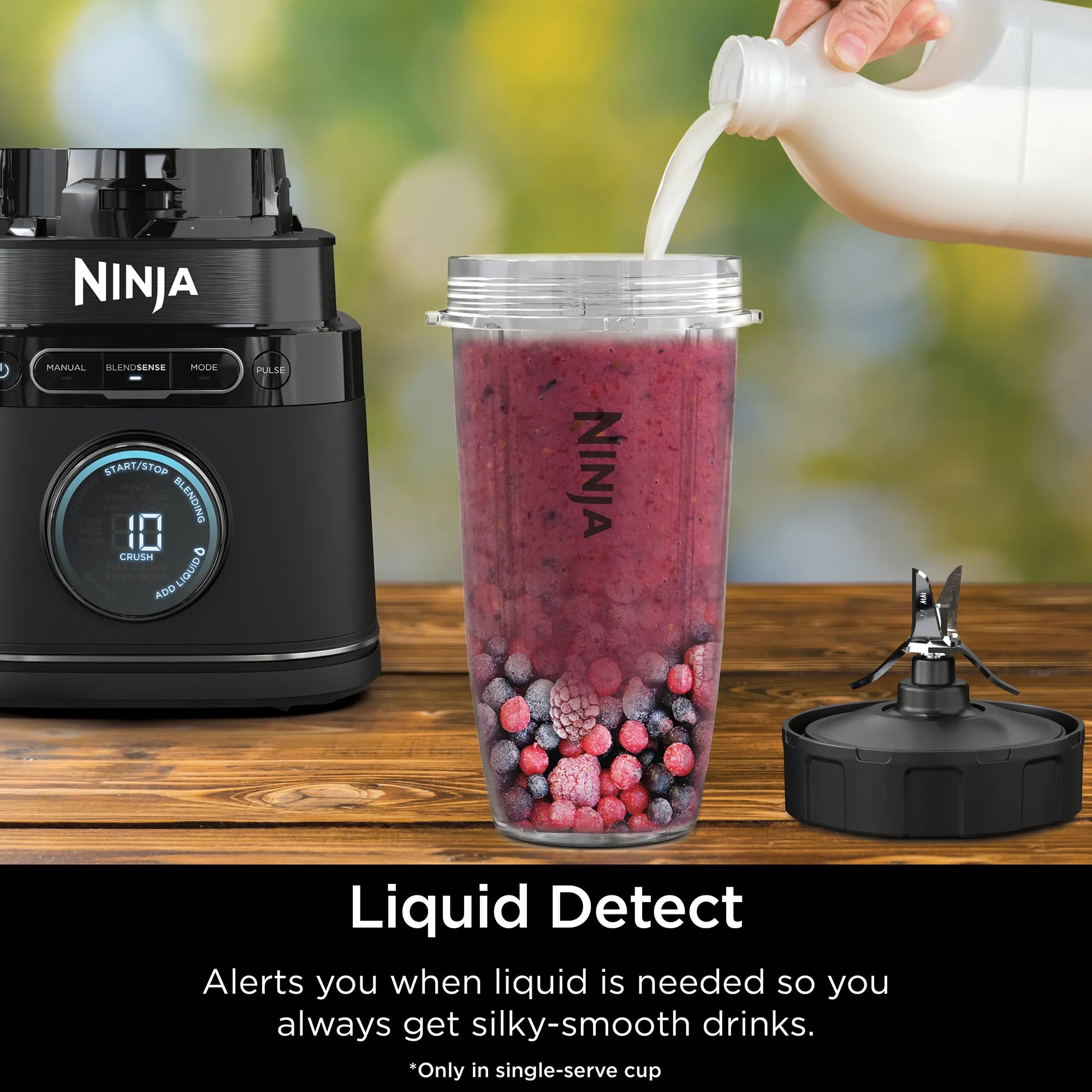 Ninja Detect Power Blender and Food Processor Pro - 1500W High-Speed Kitchen System for Smoothies, Nut Butters & Dough | Perfect for Meal Prep, Healthy Drinks & Home Cooking