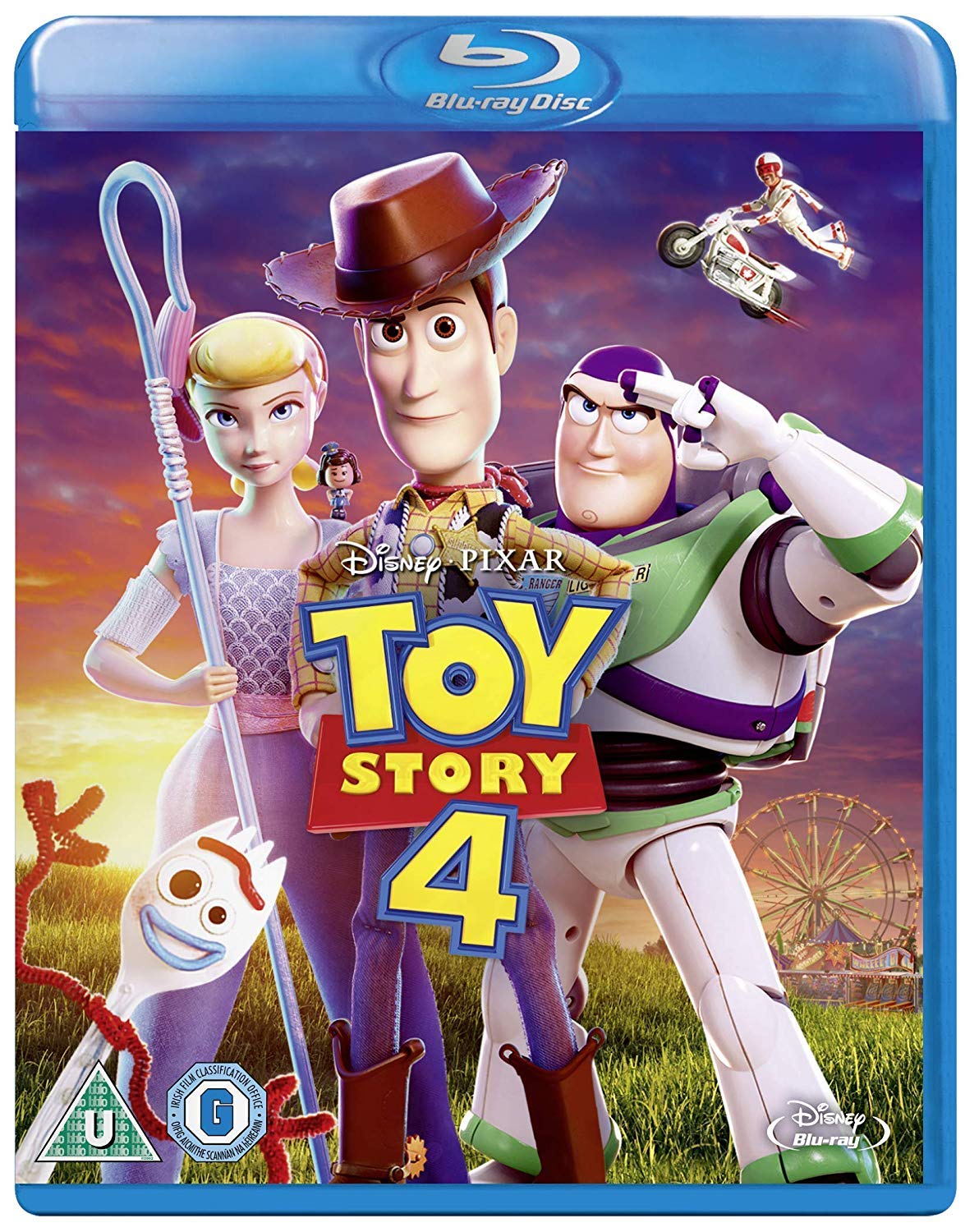 Toy Story 4 Blu-ray Movie - Disney Pixar Animated Film with Bonus Features | Perfect for Family Movie Nights, Kids' Entertainment & Disney Collectors