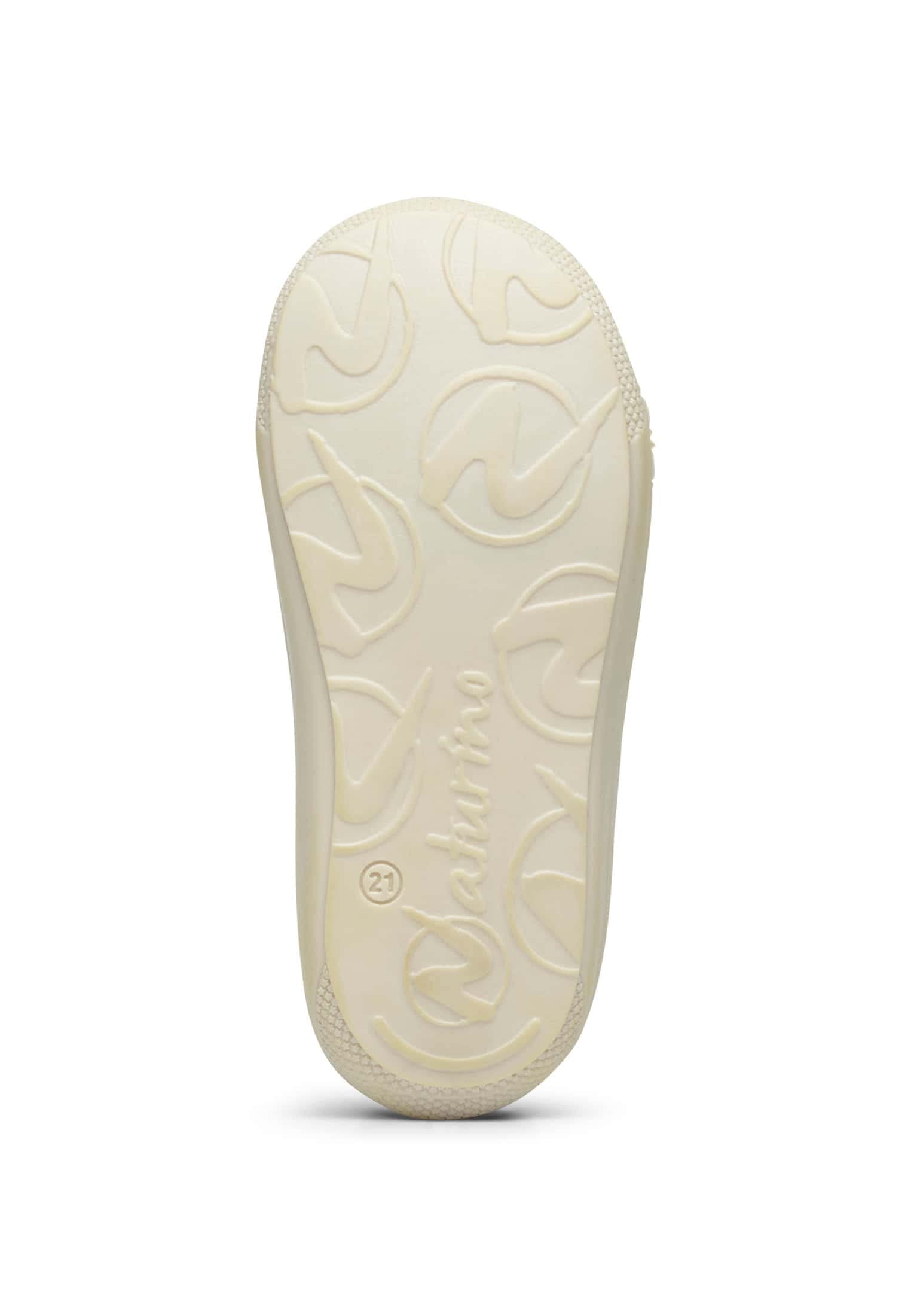 Naturino Baby Girls Cocoon VL White Leather Shoes - EU 23 / US 6.5 Toddler Size - Comfortable First Walkers for Infants - Perfect for Special Occasions & Everyday Wear