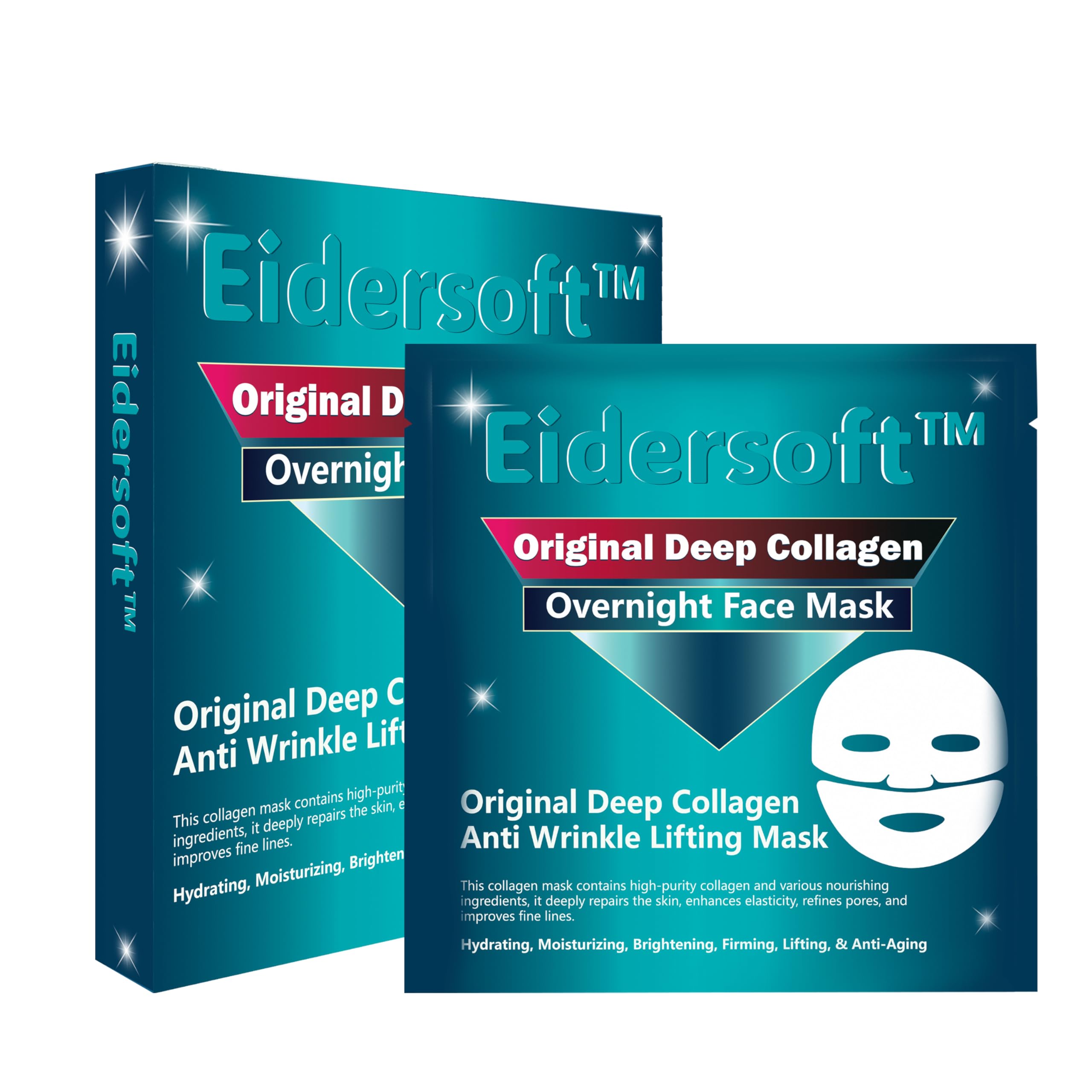 **Deep Collagen Anti-Wrinkle Lifting Face Mask - Hydrating Overnight Mask with Retinol, Niacinamide & Hyaluronic Acid for Skin Repair, Firmness & Wrinkle Treatment - Perfect for Nighttime Skincare Routine & Anti-Aging Care**