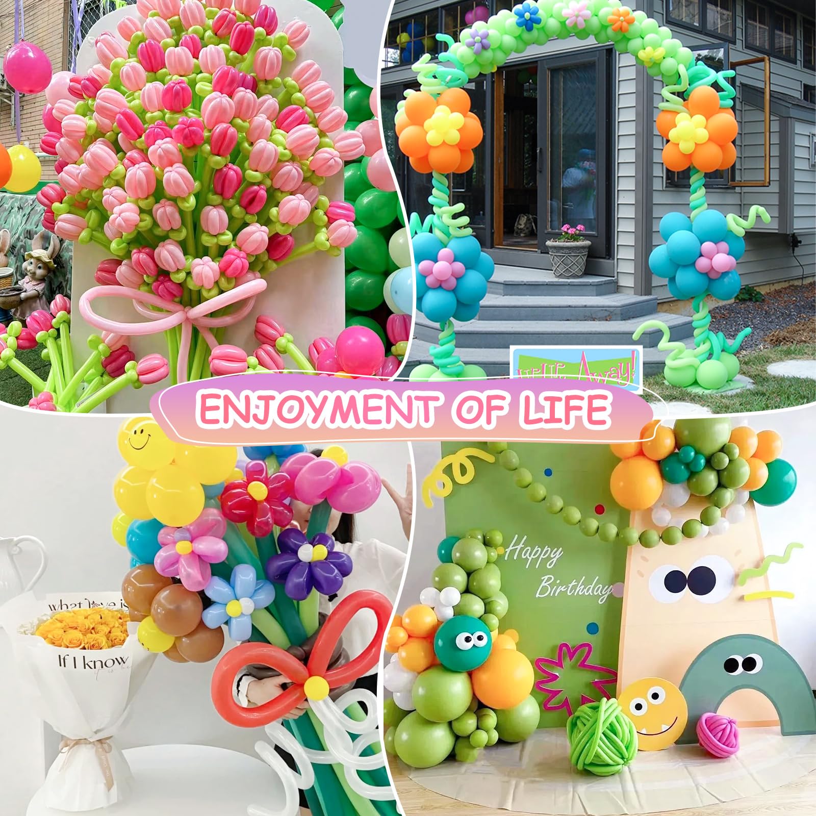 260 Clear Balloons for Party Decorations - 100PC Transparent Long Balloons for Balloon Garland, Thick Latex Twisting Balloons for Animal Modeling, Magic & Clown Performances - Perfect for Weddings, Birthdays, Christmas & Special Events