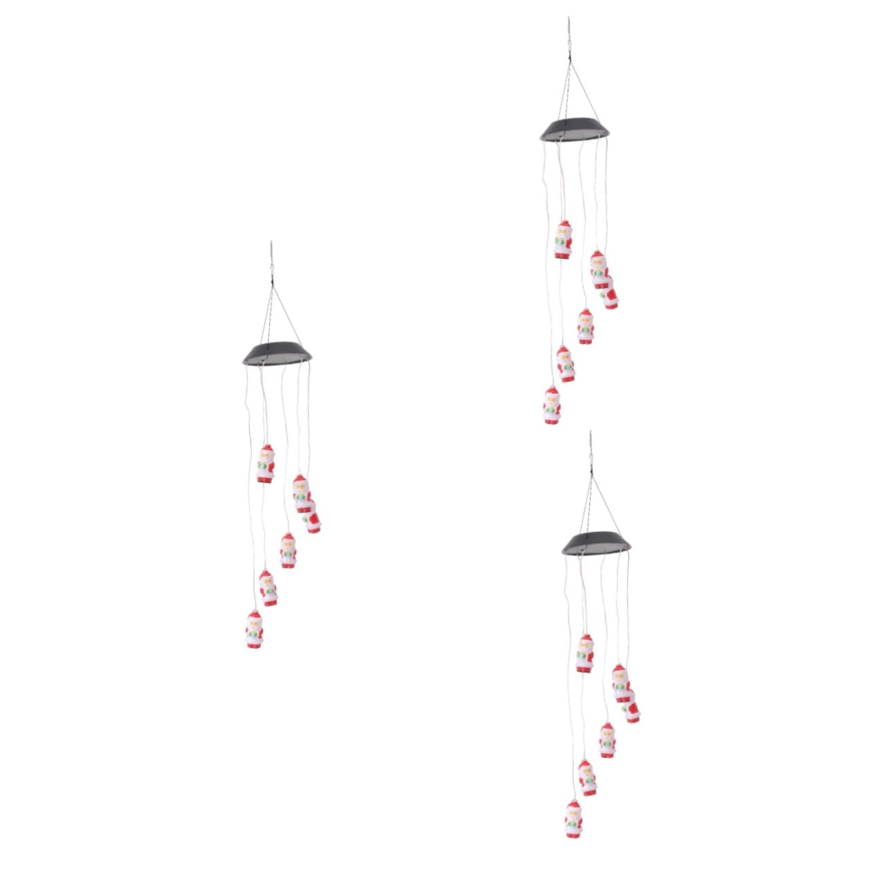 3 Pack Solar Wind Chime Lights - Waterproof Outdoor Hanging Decor with LED for Garden, Patio, Yard - Perfect for Christmas, Halloween, Wedding & Party Decoration