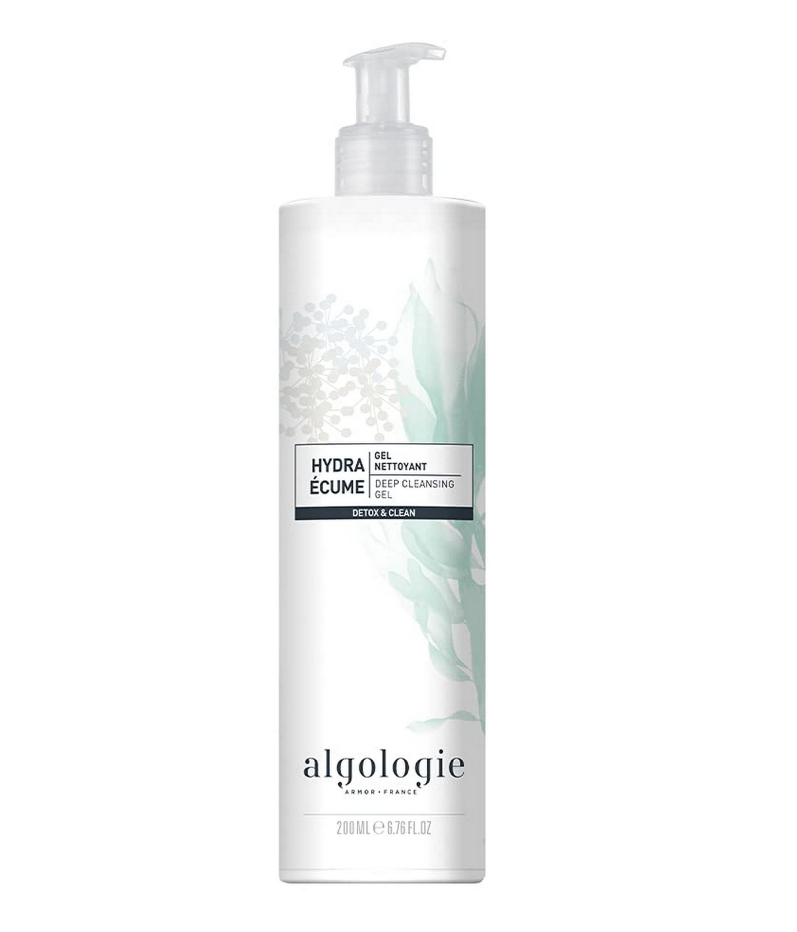 ALGOLOGIE ARMOR · FRANCE Hydra Ecume Deep Cleansing Gel for Face & Body – 200ml / 6.76oz – Gentle Foaming Cleanser for Sensitive Skin – Perfect for Daily Skincare Routine & Travel