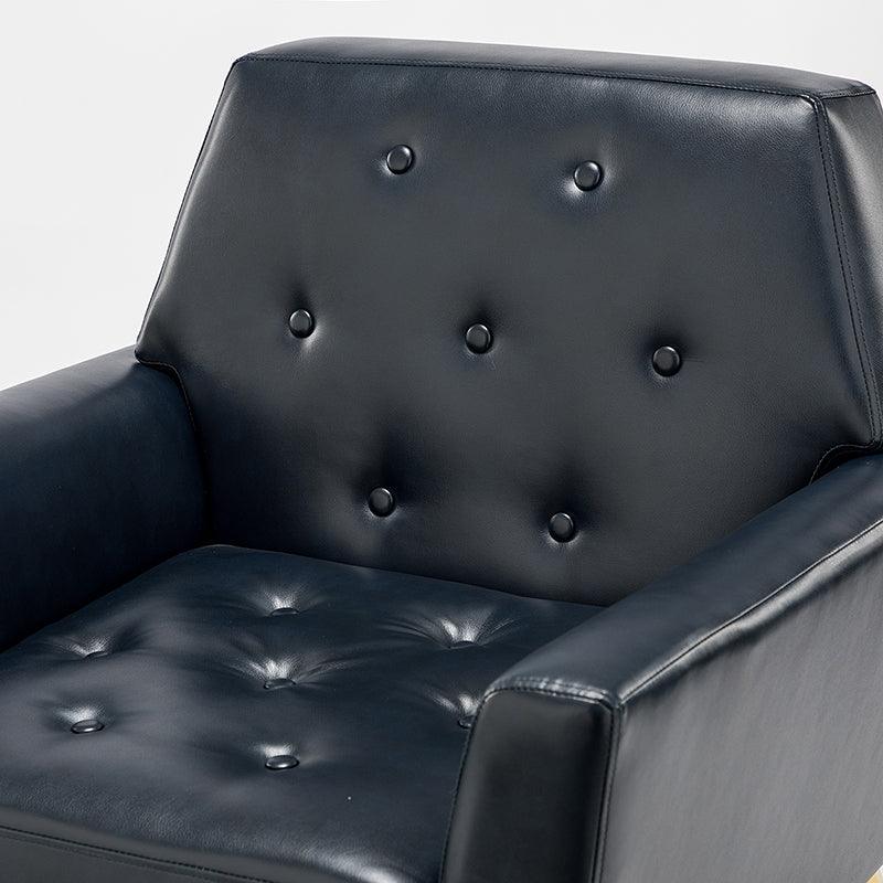 Raelynn Vegan Leather Armchair - Modern PU Leather Lounge Chair for Living Room, Office & Bedroom - Eco-Friendly Faux Leather Accent Chair for Home Decor