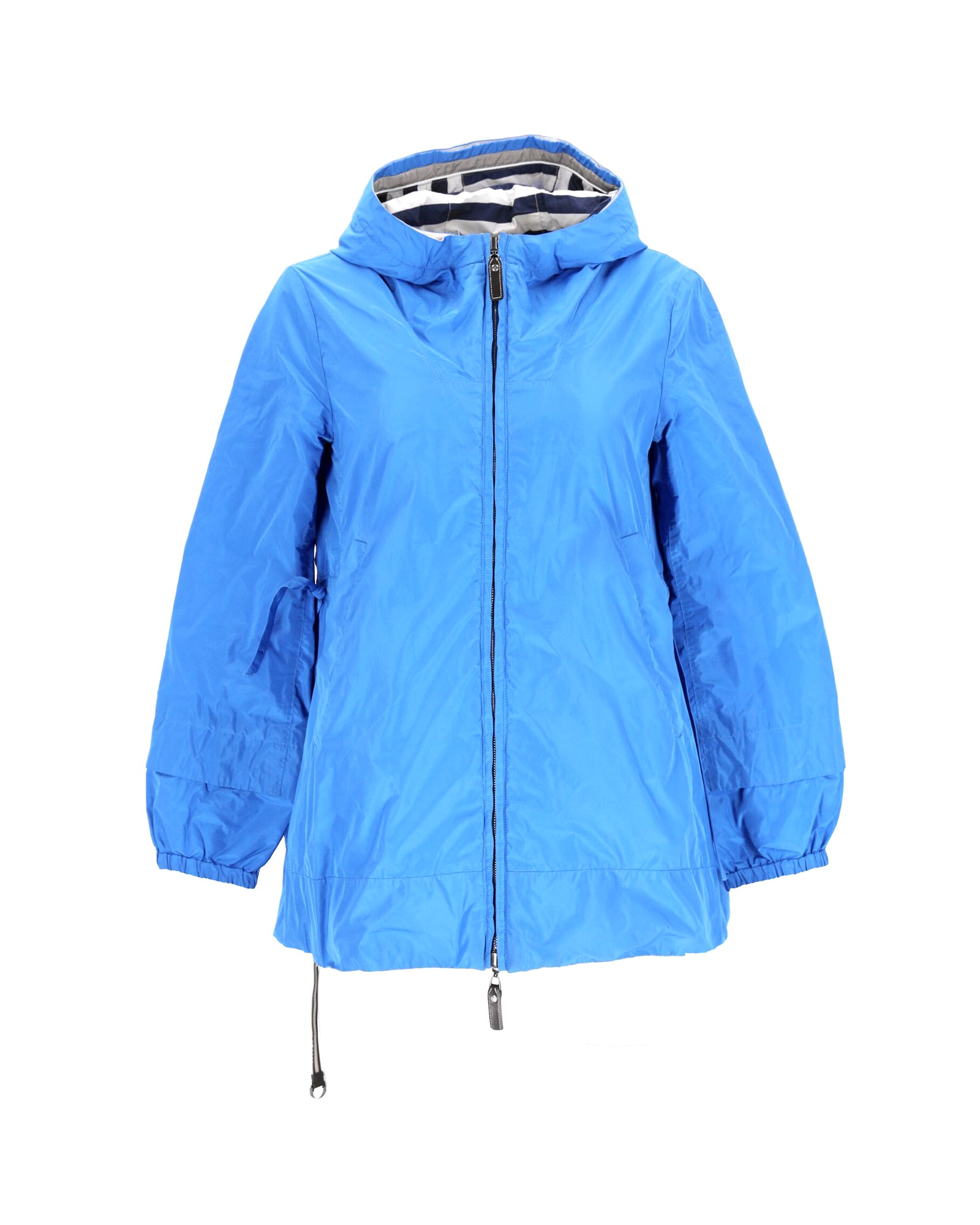 Stylish S Max Mara Blue Polyester Windbreaker Jacket for Women - Perfect for Outdoor Activities & Casual Wear
