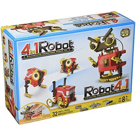 4-in-1 Smart Robot Toy for Kids - STEM Learning, Remote Control, Programmable AI Robot with Voice Command - Perfect for Educational Play & Birthday Gifts