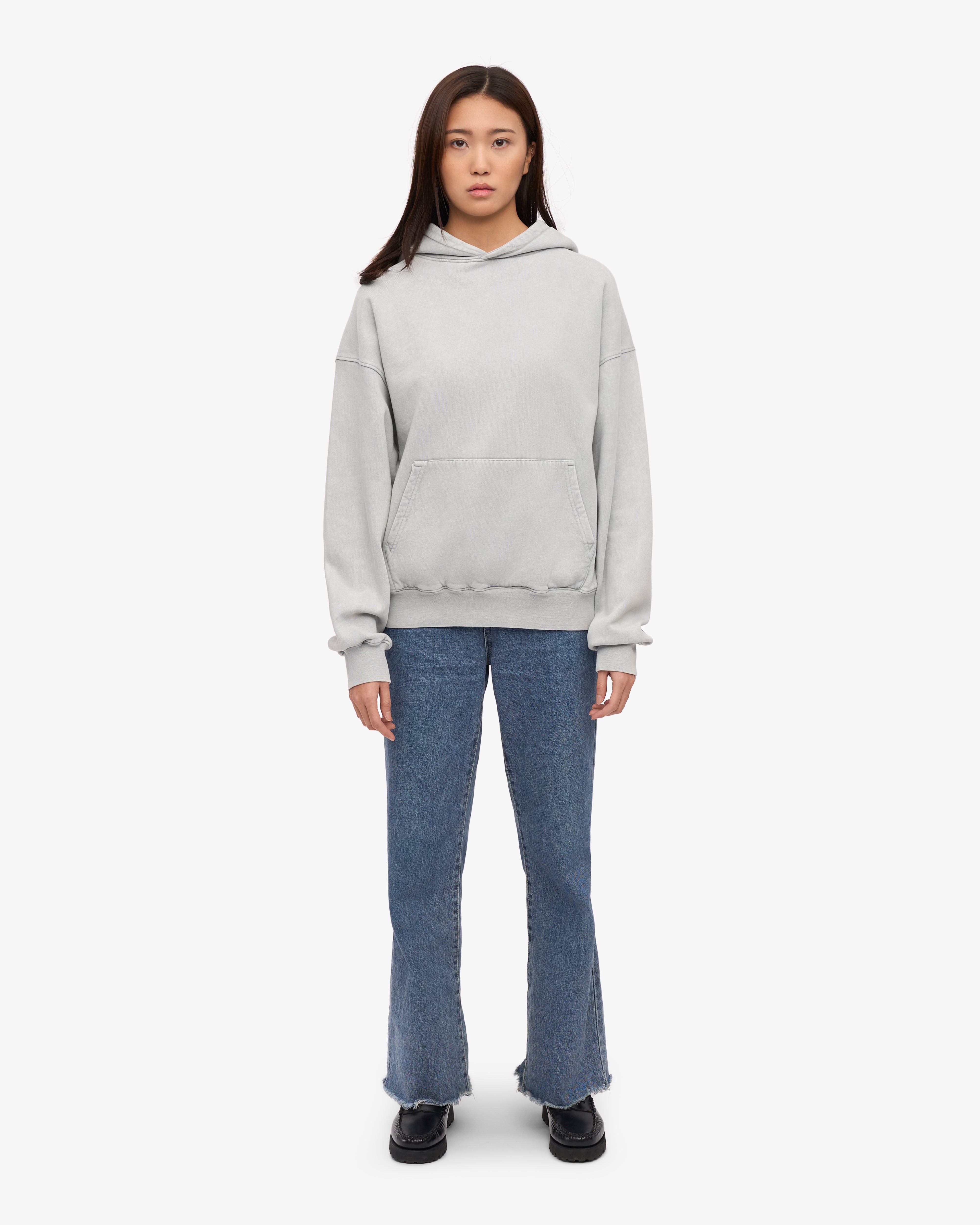 Organic Oversized Hoodie - Faded Grey | Cozy & Stylish Pullover for Men & Women | Perfect for Casual Wear, Lounging & Outdoor Activities