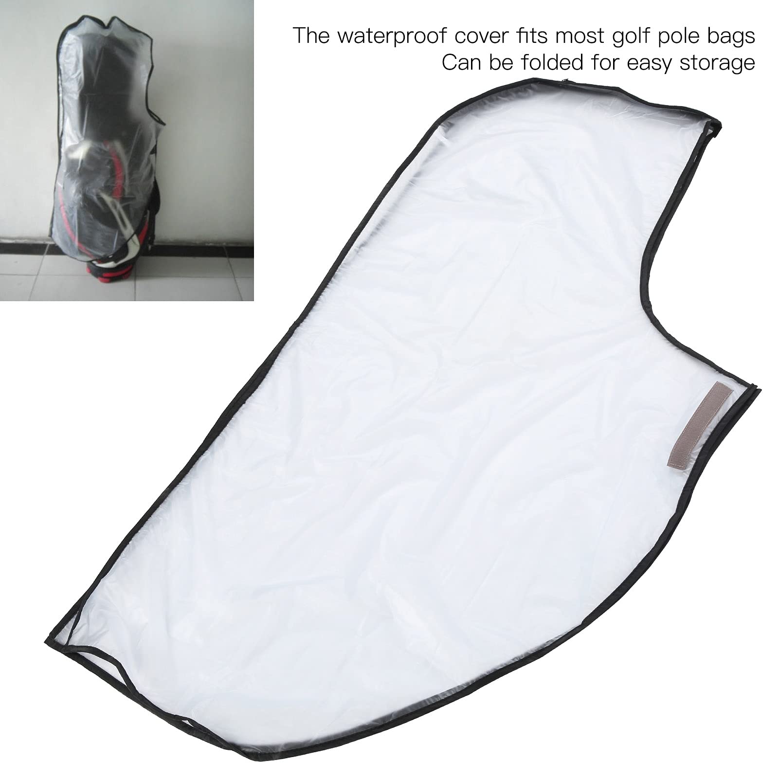Dilwe Waterproof Rain Cover for Bags - Dustproof Plastic Pole Bag Protector for Hiking, Travel & Outdoor Adventures