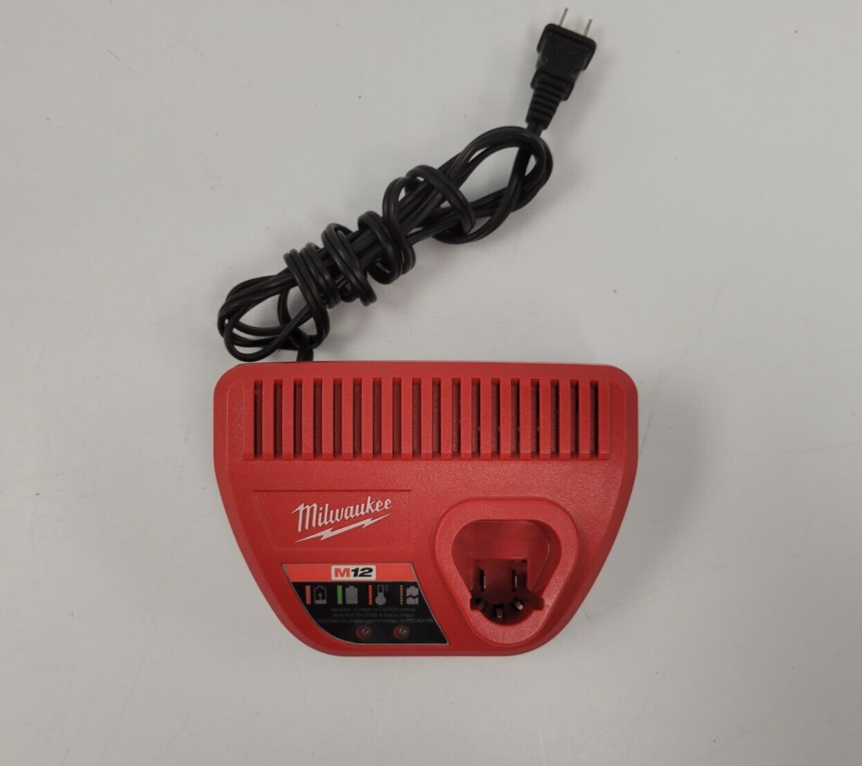 Milwaukee 48-59-2401 M18 & M12 Lithium-Ion Battery Charger - Fast Charging for Power Tools - Perfect for Construction Sites & DIY Projects