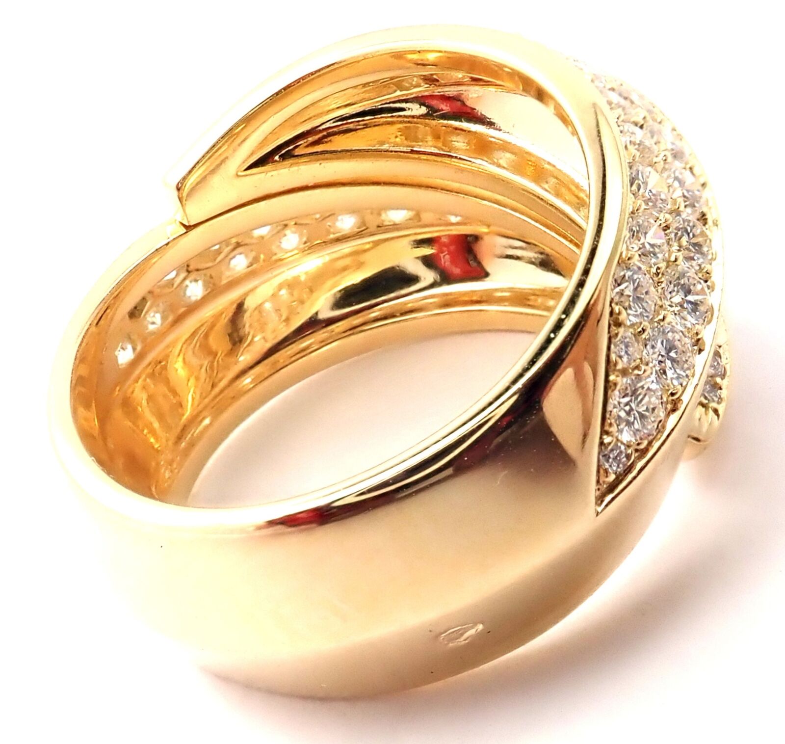 Authentic Cartier Panthere Gryph 18k Yellow Gold 2.50ctw Diamond Band Ring for Women - Luxury Wedding, Anniversary & Special Occasion Jewelry Gift