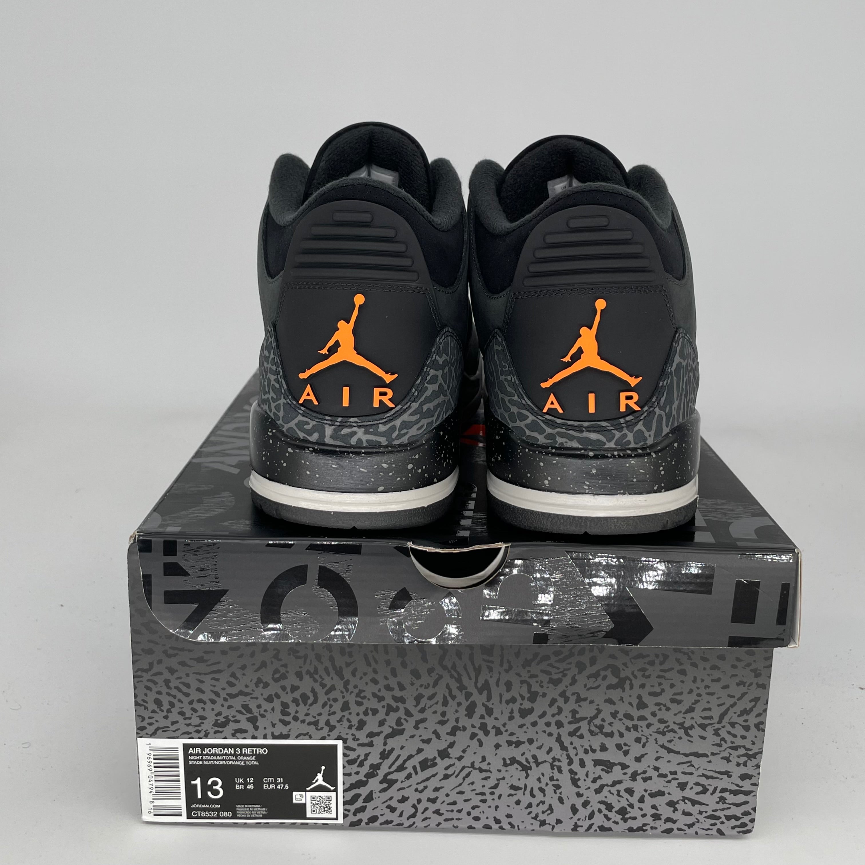 AIR JORDAN 3 FEAR Basketball Shoes Men's Size 13 - Retro Style Sneakers CT8532-080 | Perfect for Streetwear, Gym & Casual Outfits