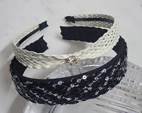 Black Seq braided & White Cane