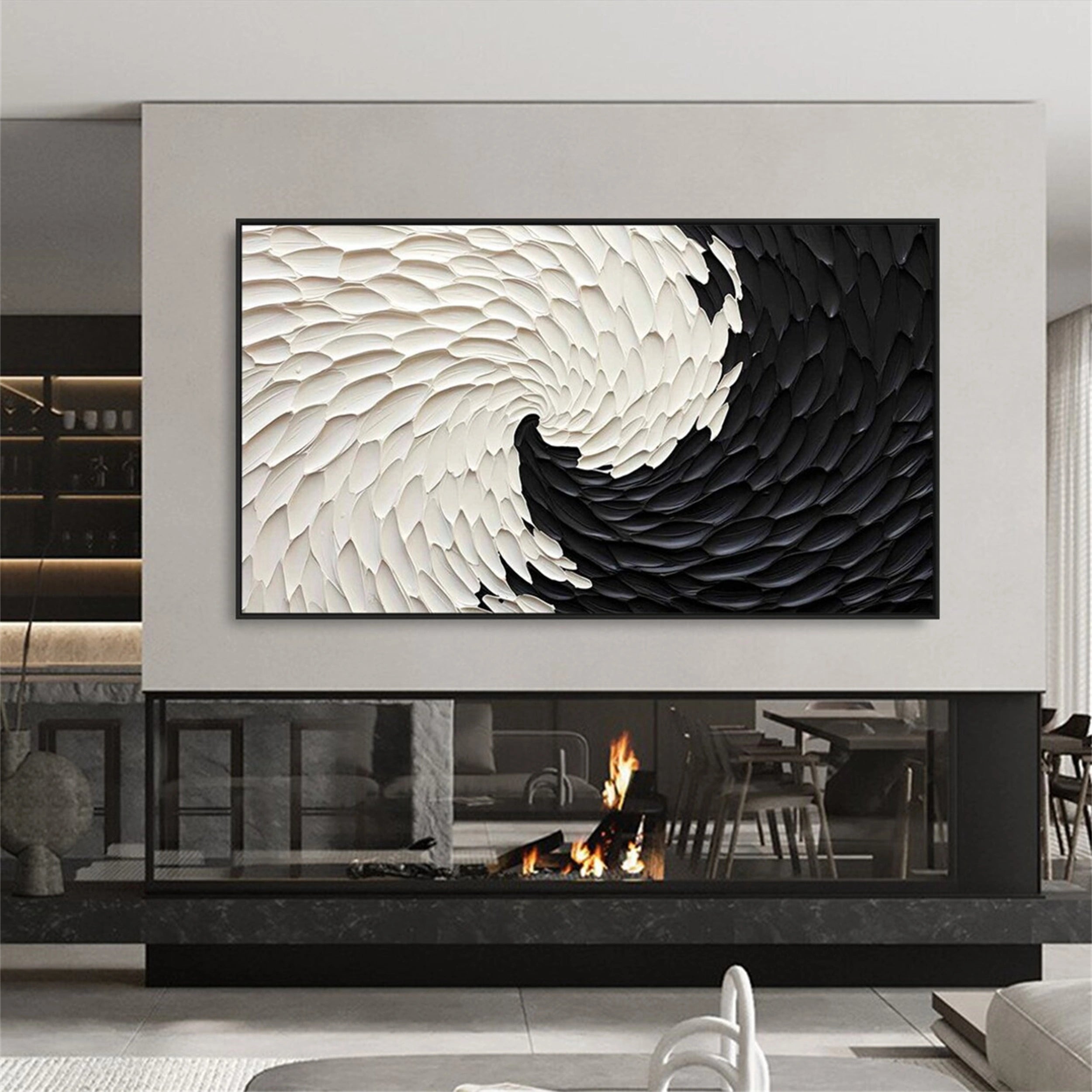 Minimalist Textured Plaster Art Painting - Abstract Wall Decor #MM112 | Perfect for Living Room, Bedroom & Office