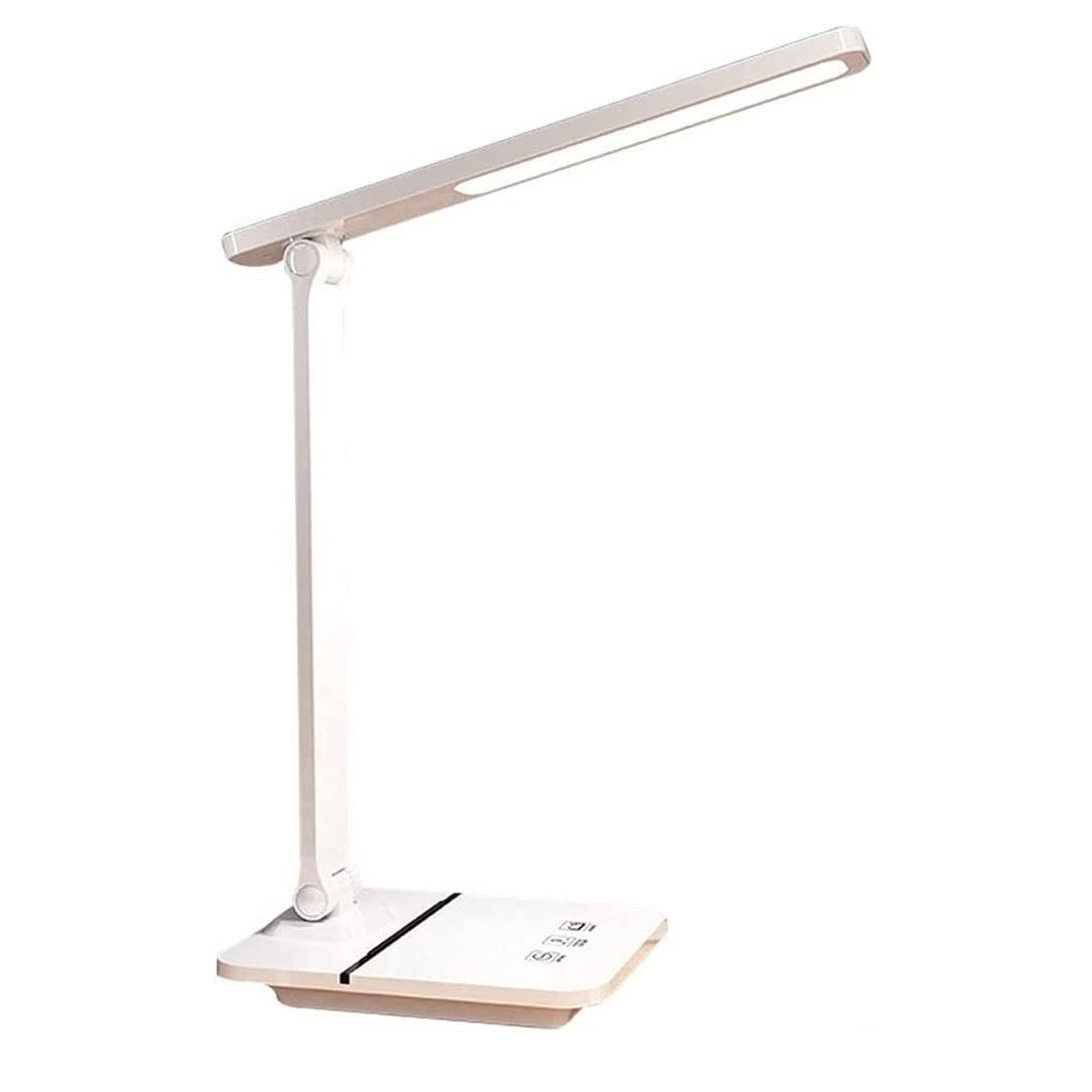 Adjustable Gooseneck LED Desk Lamp with Dimmable Warm/Cool Light & USB Charging Port - Eye-Caring Reading Light for Office, Study, Bedroom, Nightstand - Perfect for Working, Studying & Relaxing at Home