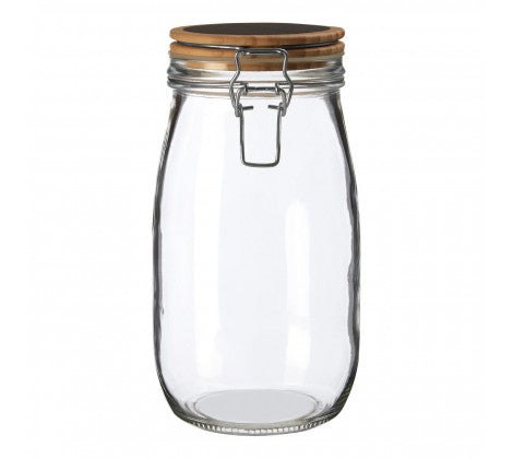 Chalkboard Airtight Storage Jars - Set of 3 (16oz, 32oz, 64oz) for Kitchen Pantry Organization | Dry Food Storage Containers for Flour, Sugar, Coffee, Tea | Perfect for Home, Restaurant & Cafe Use