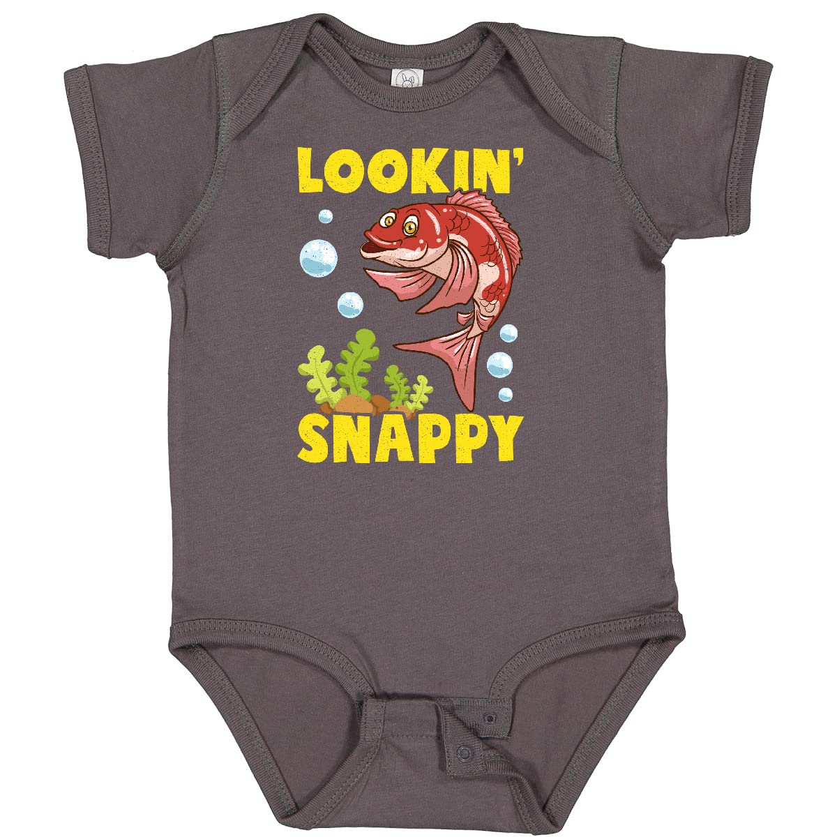 Inktastic Red Snapper Funny Fish Baby Bodysuit - Cute Infant Onesie for Boys & Girls | Perfect for Beach, Fishing & Family Photos | Soft Cotton Baby Romper