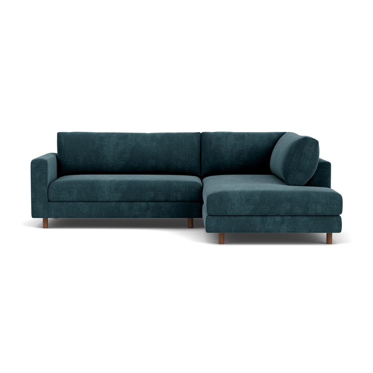 Douglas Fabric Right Corner Sofa - Modern L-Shaped Sectional Couch for Living Room, Small Spaces & Apartments | Comfortable Upholstered Furniture for Family Gatherings & Movie Nights