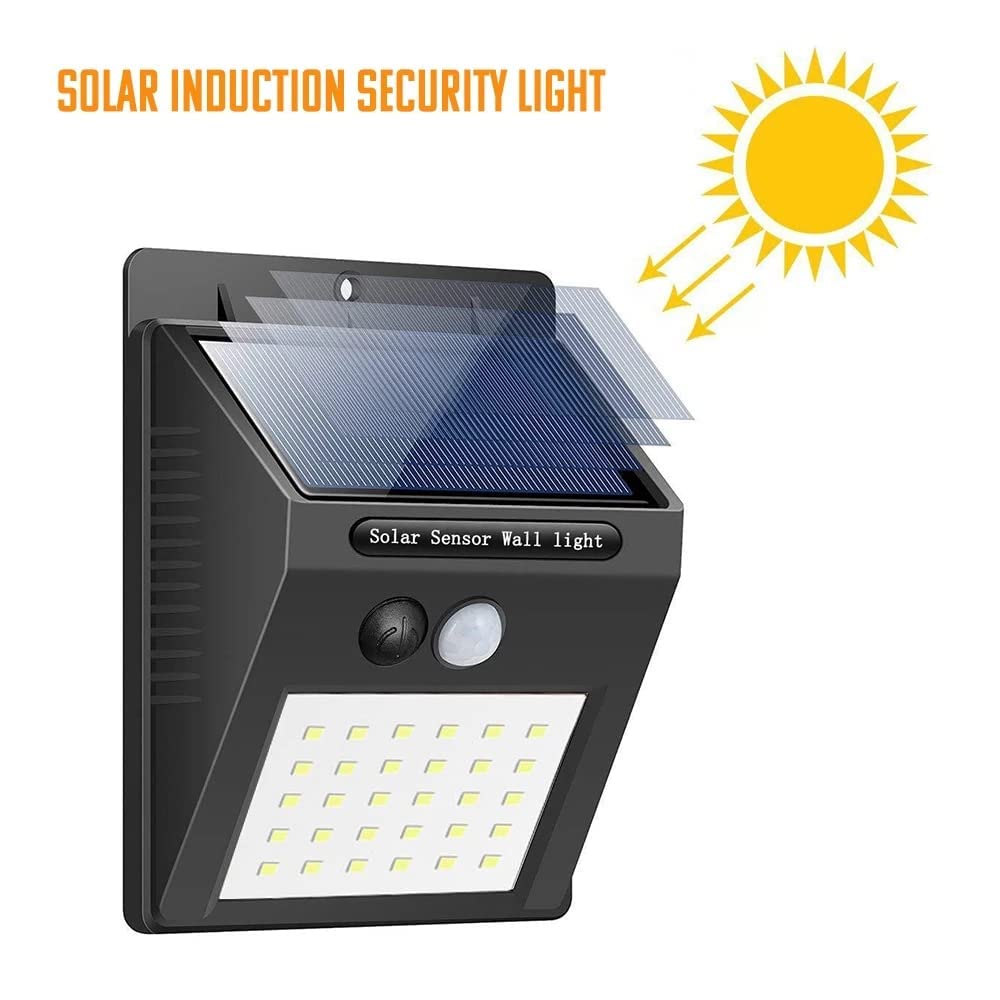 20 LED Solar Powered Outdoor Lights with PIR Motion Sensor - Waterproof Solar Lamp for Garden, Pathway, and Street Lighting - Ideal for Home Security & Landscape Decoration