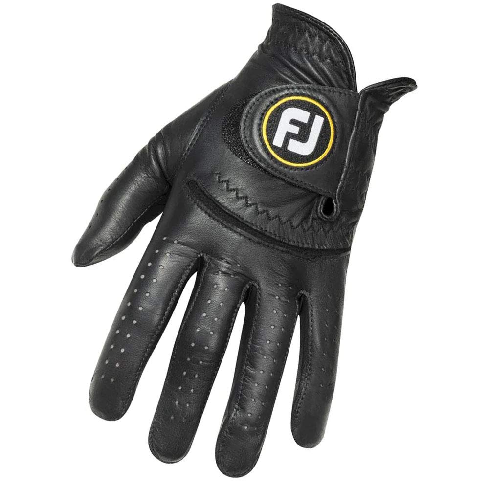 FootJoy Men's StaSof Premium Golf Glove - White | Genuine Leather, Comfort Fit, Enhanced Grip | Perfect for Driving Range, Tournament Play & Practice Sessions
