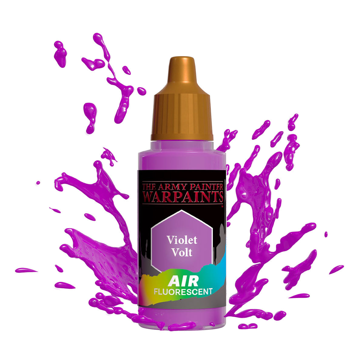 Warpaints Air Fluorescent Paint - Violet Volt Color for Airbrush & Model Painting | Perfect for Cosplay, Miniatures & Art Projects