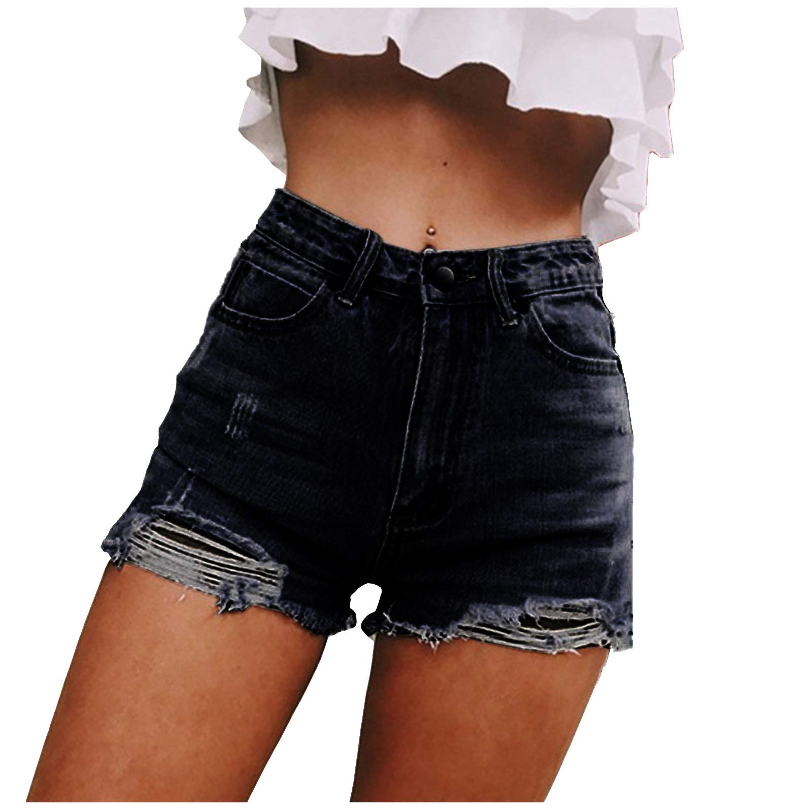 Stylish Denim Shorts for Men & Women - Comfortable Polyester Blend Jeans - Perfect for Casual Outings, Beach Trips & Summer Fashion