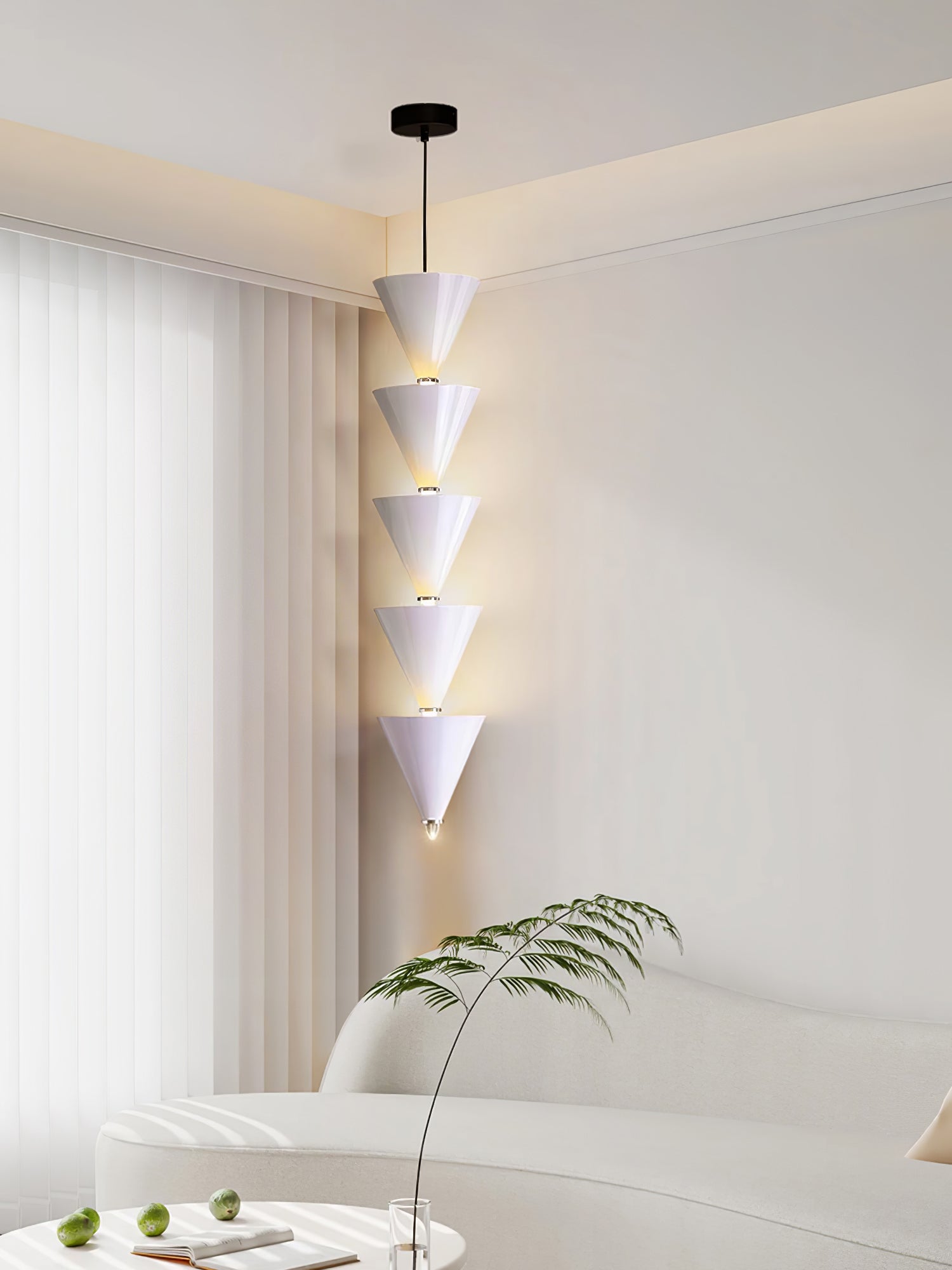 Modern Legato Pendant Light - Sleek Hanging Chandelier for Dining Room, Kitchen Island & Bedroom Lighting | Dimmable LED Fixture