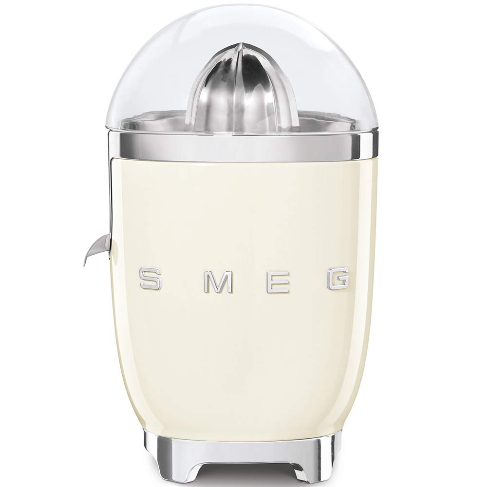 Smeg Retro Style Citrus Juicer - Electric Lemon & Orange Squeezer, Cream Color - Perfect for Fresh Juice, Cocktails & Healthy Breakfasts