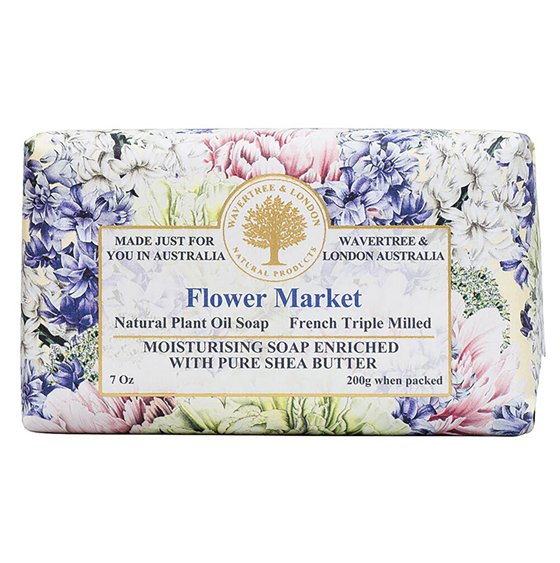 Luxury Flower Market Bar Soap - Handmade Natural Soap with Floral Scents for Bath & Shower | Perfect for Spa Day, Gift Sets & Home Relaxation