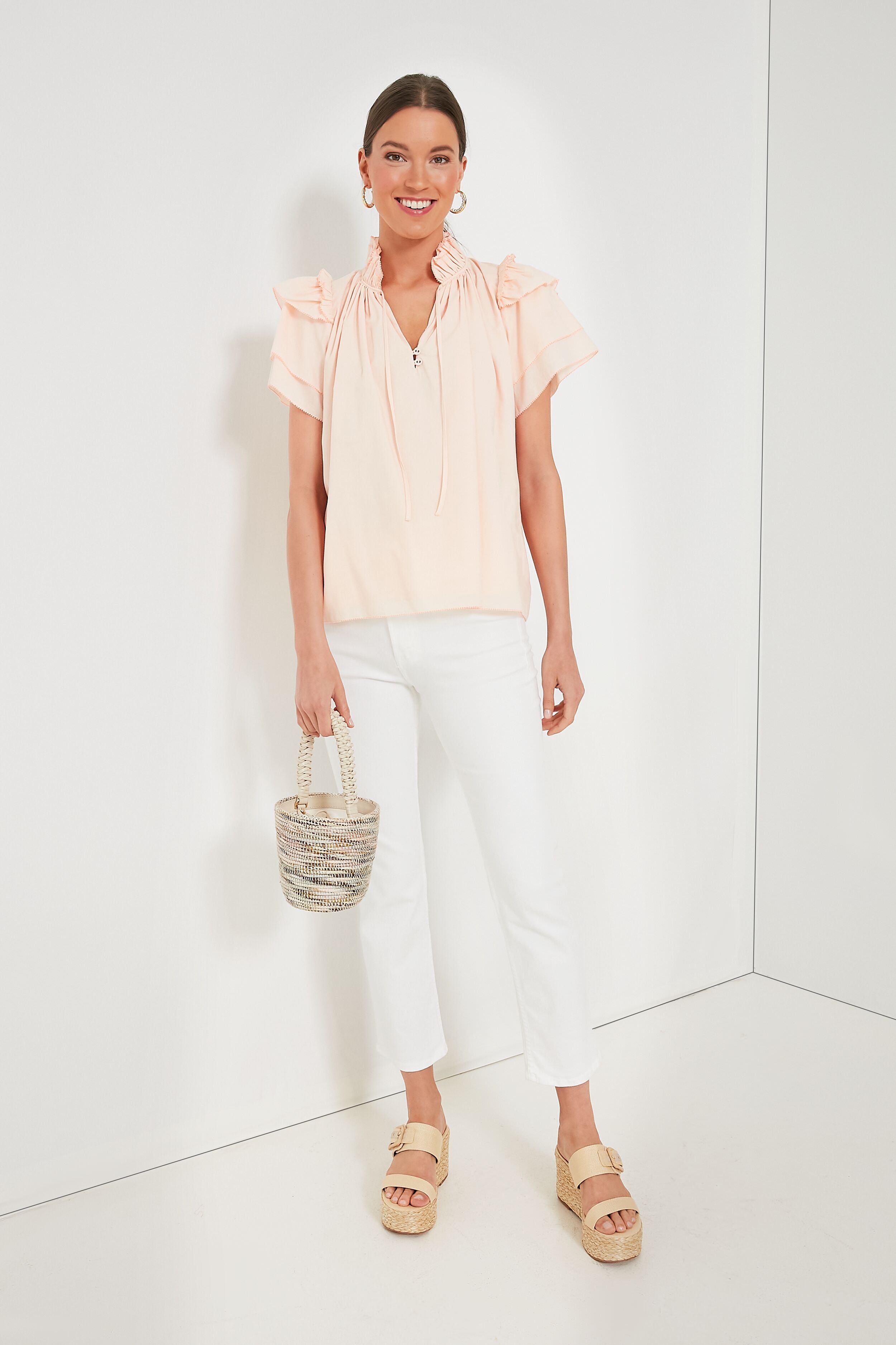 Blush Millie Top - Women's Fashion Blouse for Casual & Party Wear | Elegant & Comfortable Tops for Everyday Outfits & Special Occasions