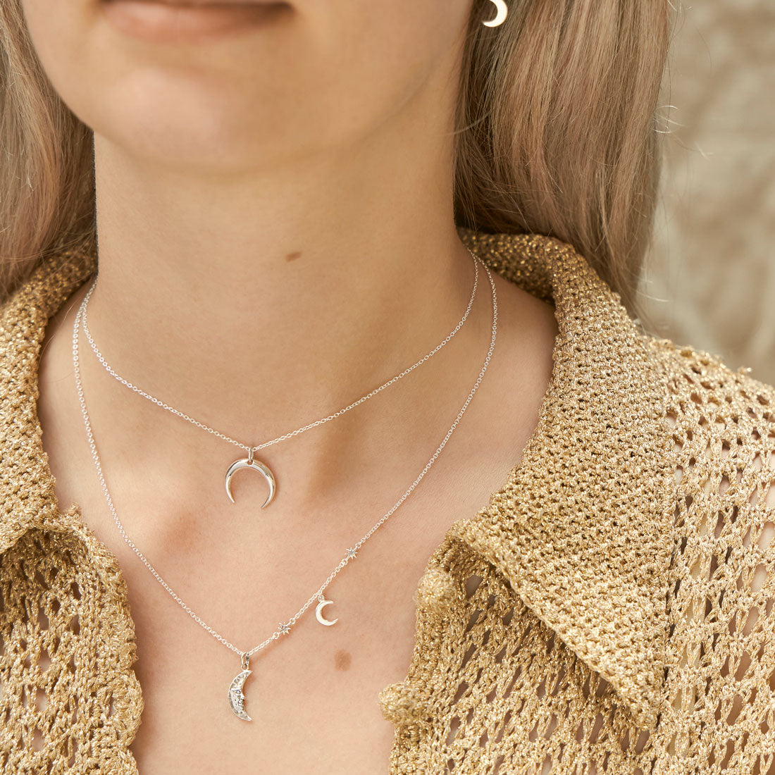 Crescent Moon Necklace - Elegant Silver Moon Pendant for Women | Perfect Gift for Birthday, Anniversary & Valentine's Day | Boho Chic Jewelry for Everyday Wear & Special Occasions