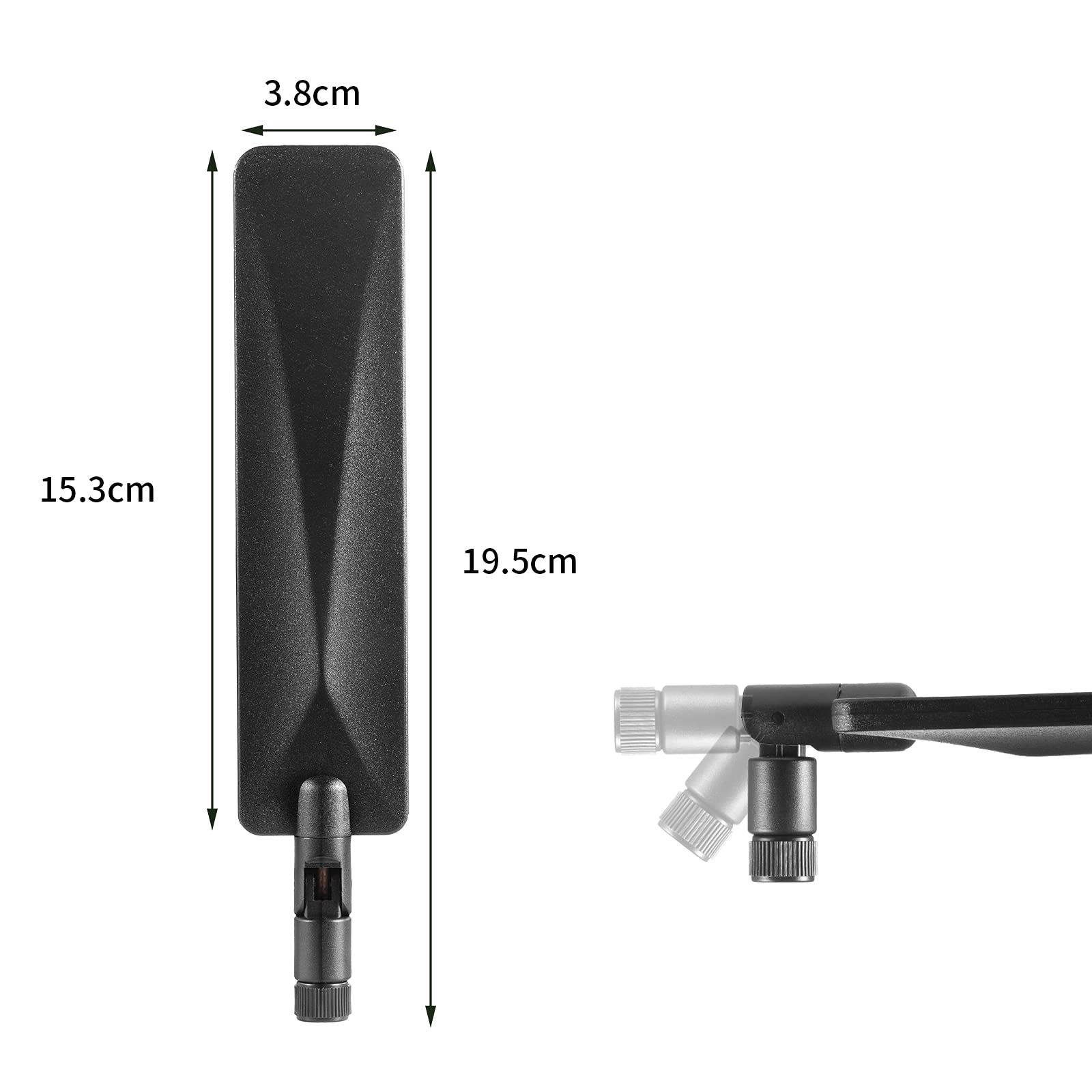 4G LTE 9dBi SMA Male Universal Wide Band Omni Directional Antenna - Compatible with Wireless Routers, Mobile Hotspots & Home Phones | Perfect for Rural Areas, RVs & Off-Grid Connectivity (2-Pack)