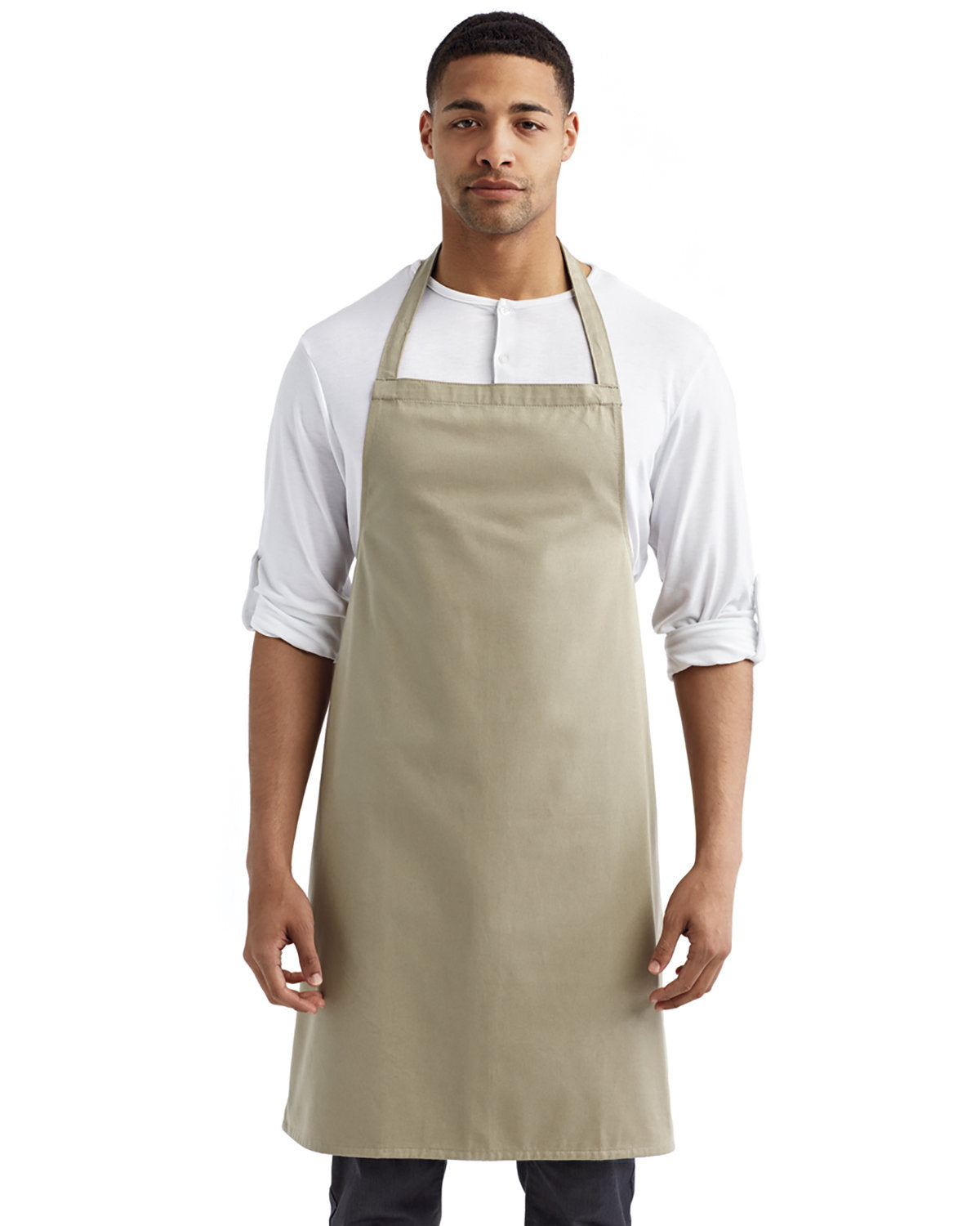 Reprime RP102 Organic Cotton Bib Apron - Premium Artisan Collection for Cooking, Baking & Grilling - Eco-Friendly Kitchen & BBQ Accessory for Chefs & Home Cooks