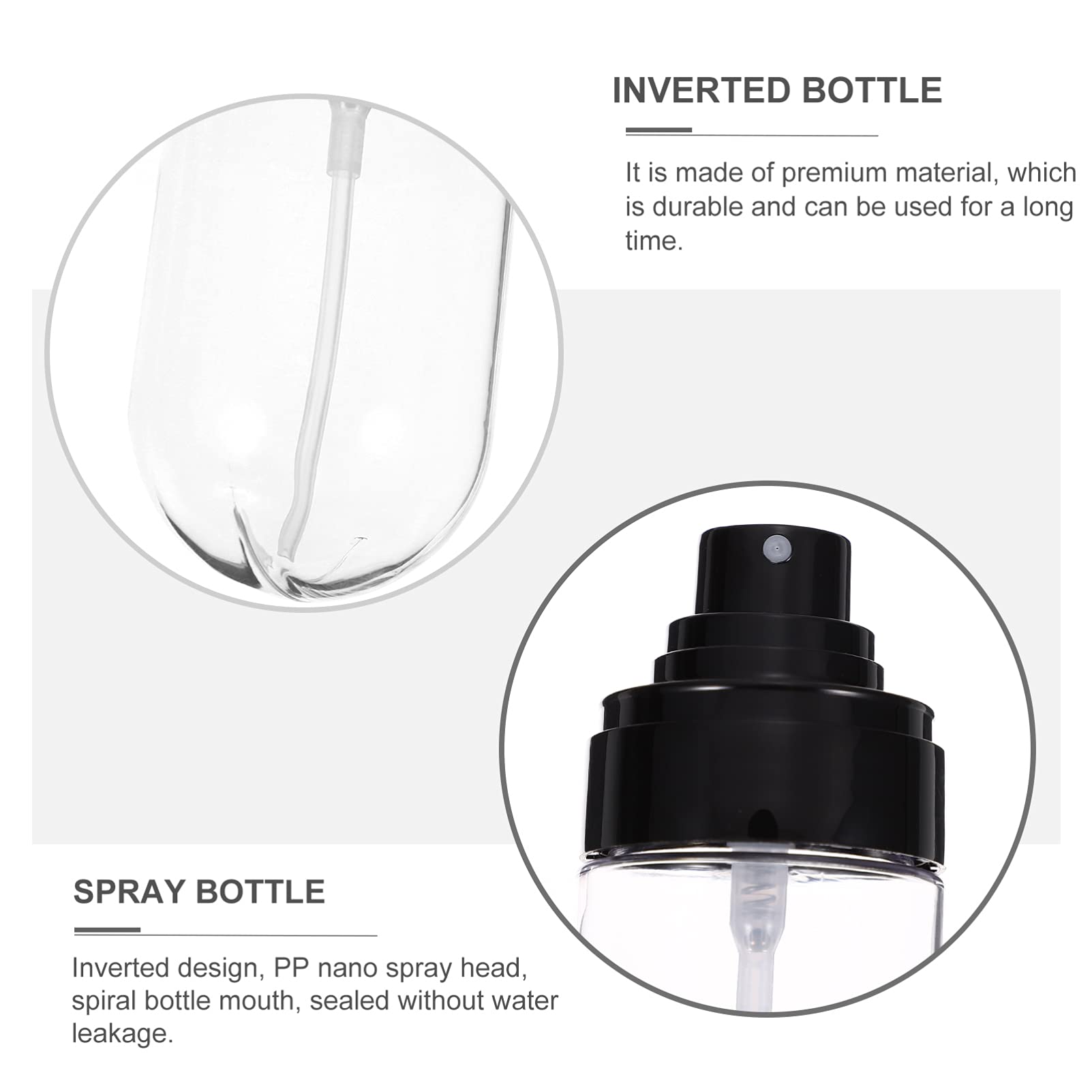 Beaupretty 60ml Fine Mist Spray Bottles - 4 Pack Empty Refillable Travel Size Spray Bottles for Perfume, Essential Oils, Liquids | Portable Cosmetic & Beauty Sprayer for Home, Travel, Gym, Salon Use